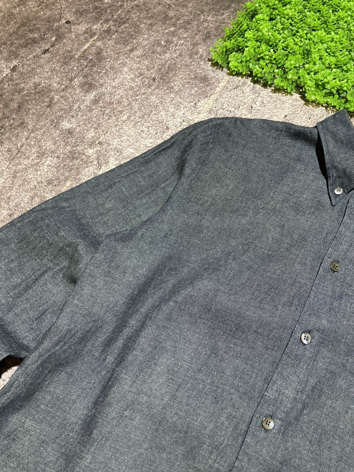 Helmut Lang Helmut Lang 1999 Men's Shirt L Blue Cotton Denim Parachute Size US L / EU 52-54 / 3 - 4 Thumbnail