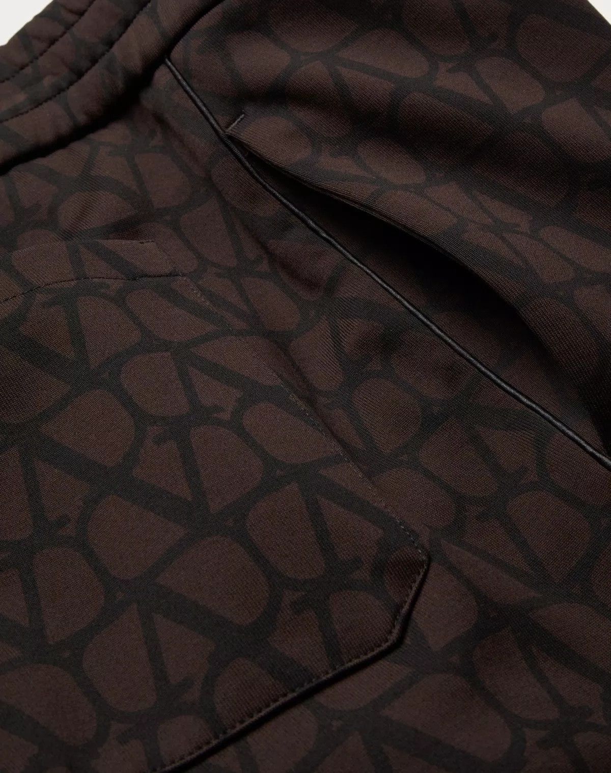 Valentino oc11z0625 Cotton Joggers Toile Print in Dark Brown Size US 36 / EU 52 - 5 Thumbnail