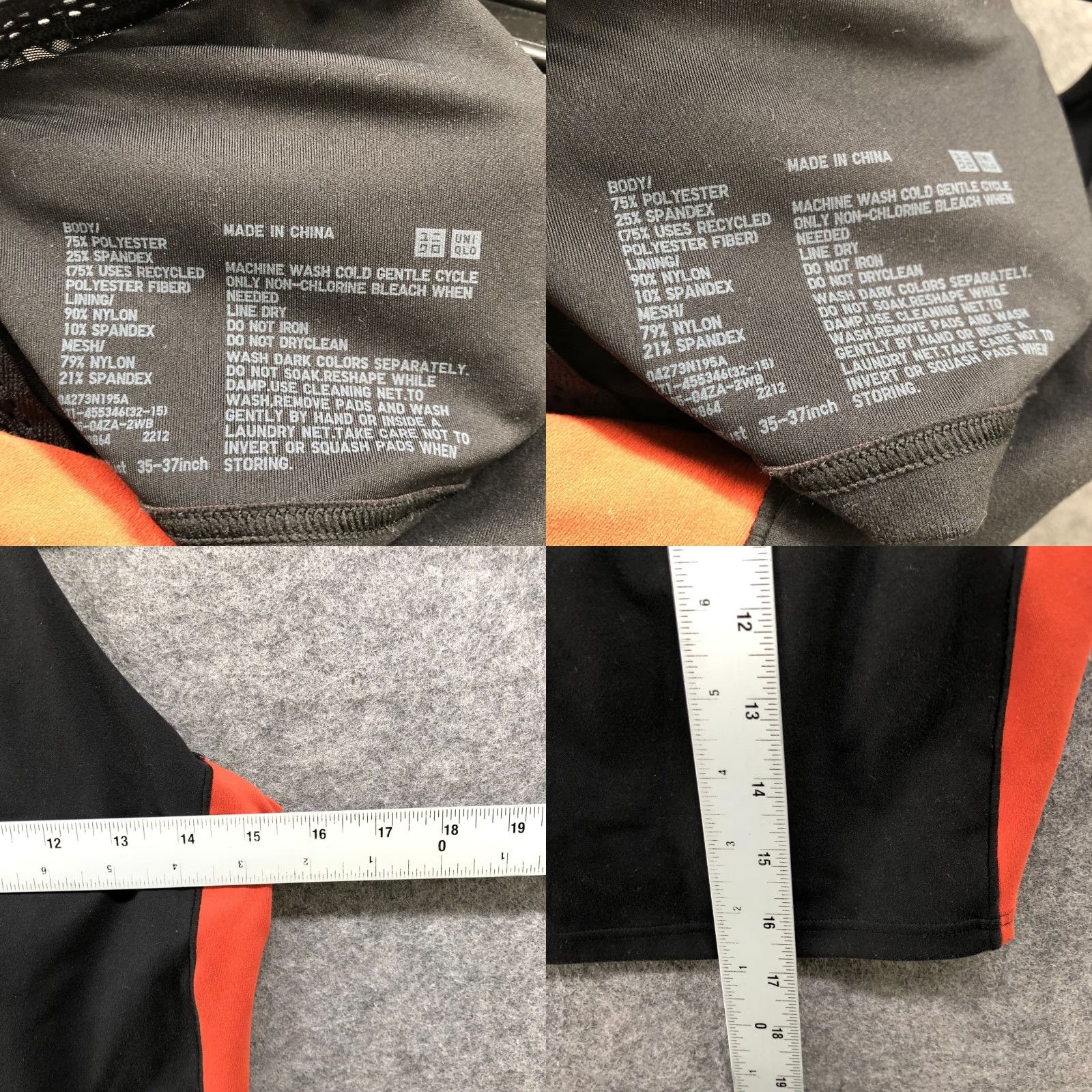 Uniqlo Uniqlo JW Anderson Bra Tank Top Womens M Cropped Active Black Orange Size M / US 6-8 / IT 42-44 - 8 Thumbnail