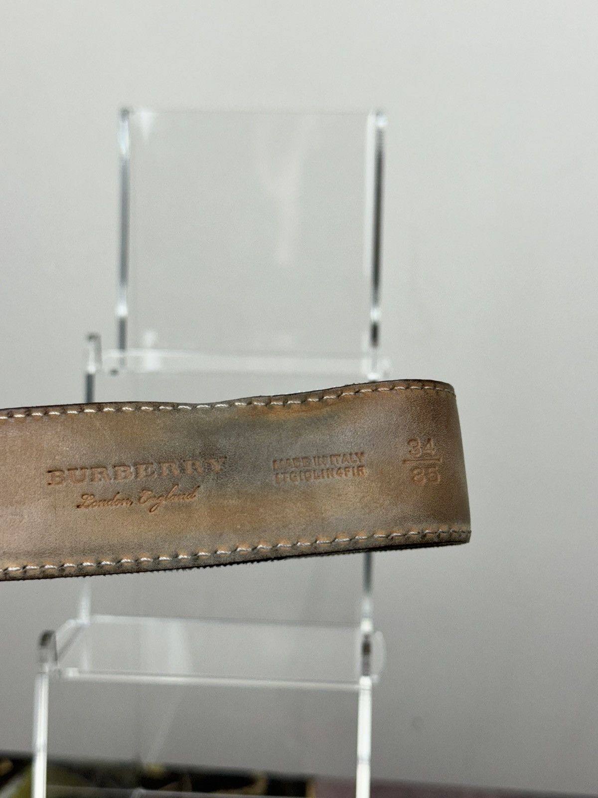Burberry Leather belt Burberry y2k original luxury casual item Size ONE SIZE - 5 Thumbnail