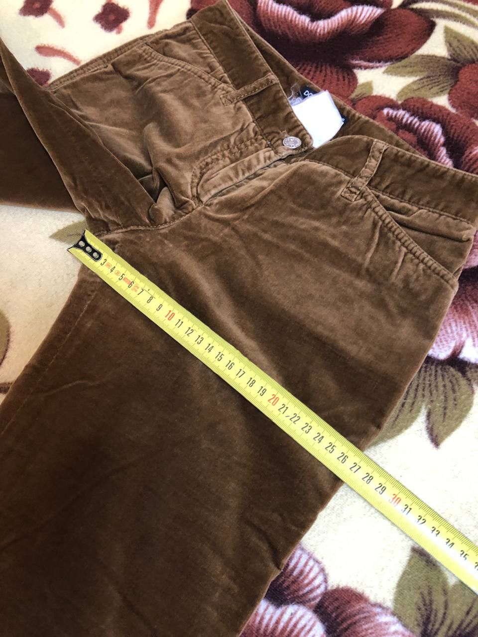 Dolce & Gabbana Dolce & Gabbana Vintage Brown Runway Velvet Bootcut Pants Size 26" / US 2 / IT 38 - 8 Thumbnail