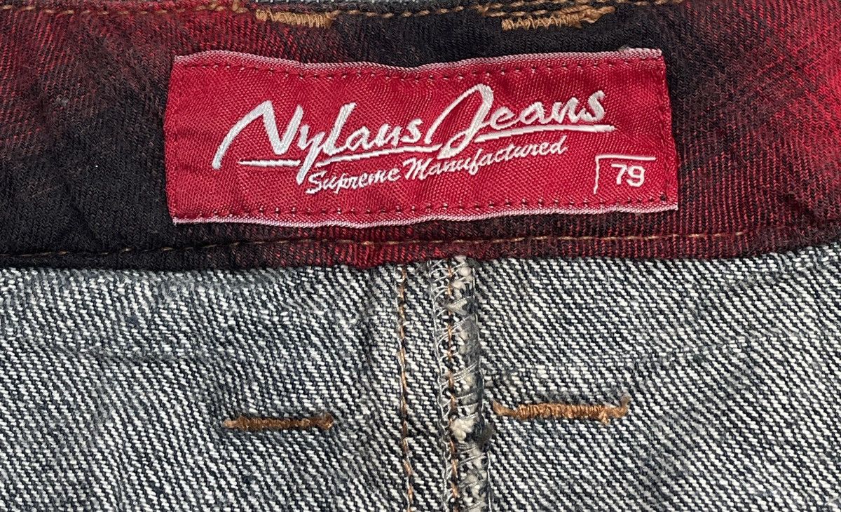 If Six Was Nine Rare Design Vintage Brand Nylaus Double Waist Jeans 2000s Size US 29 - 9 Thumbnail