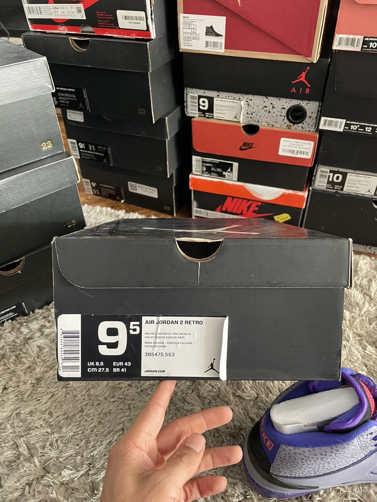 Jordan Brand Jordan 2 Iron Purple Size US 9.5 / EU 42-43 - 9 Thumbnail
