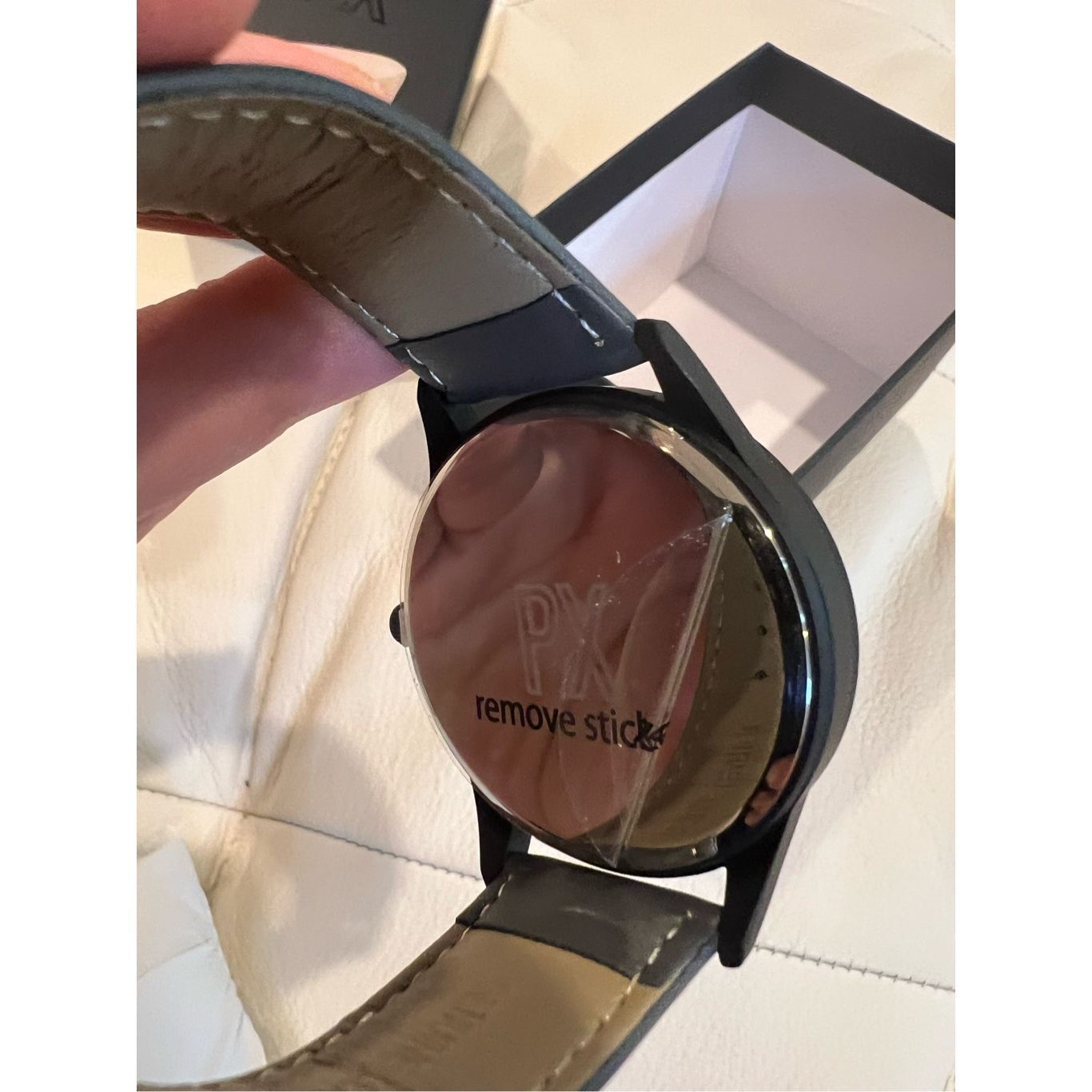 Other Px Henry Leather Strap Watch dark grey Size ONE SIZE - 5 Thumbnail