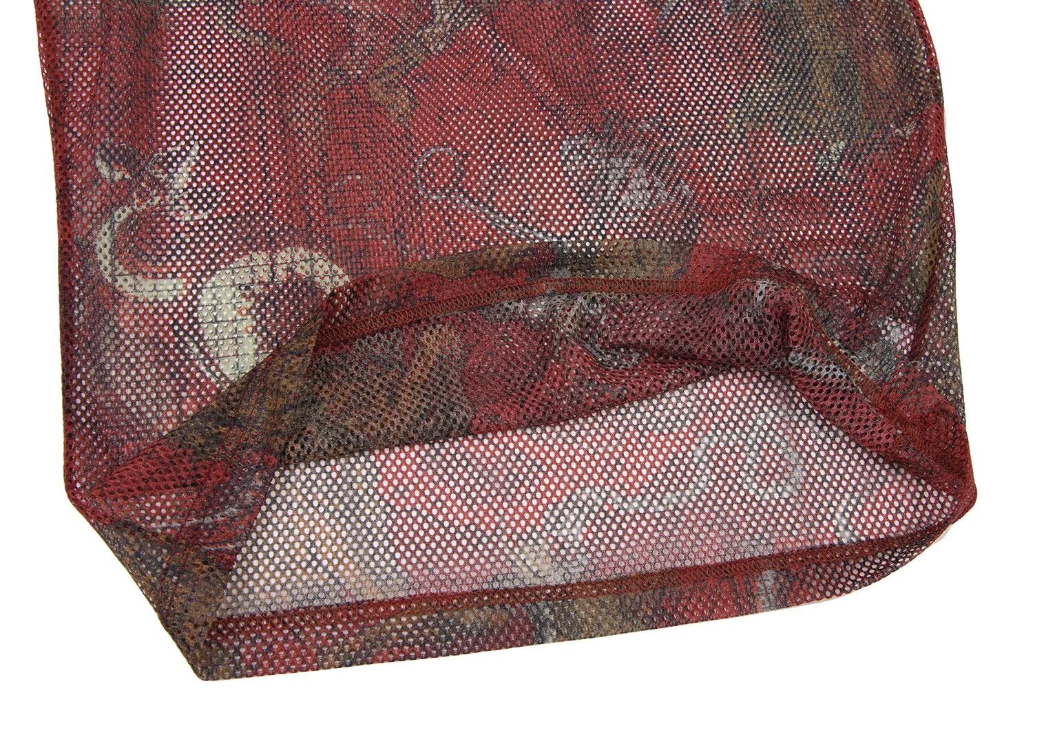 Jean Paul Gaultier Printed Mesh T-shirt in Red, Black, and White Size 48 Size US M / EU 48-50 / 2 - 8 Thumbnail