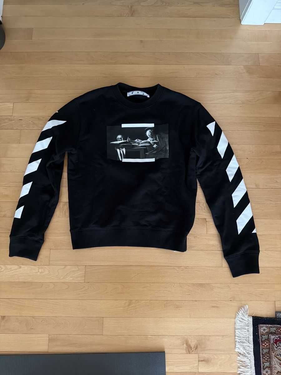 Off-White Off-White Skull Picture Logo Sweatshirt Size US M / EU 48-50 / 2 - 1 Thumbnail