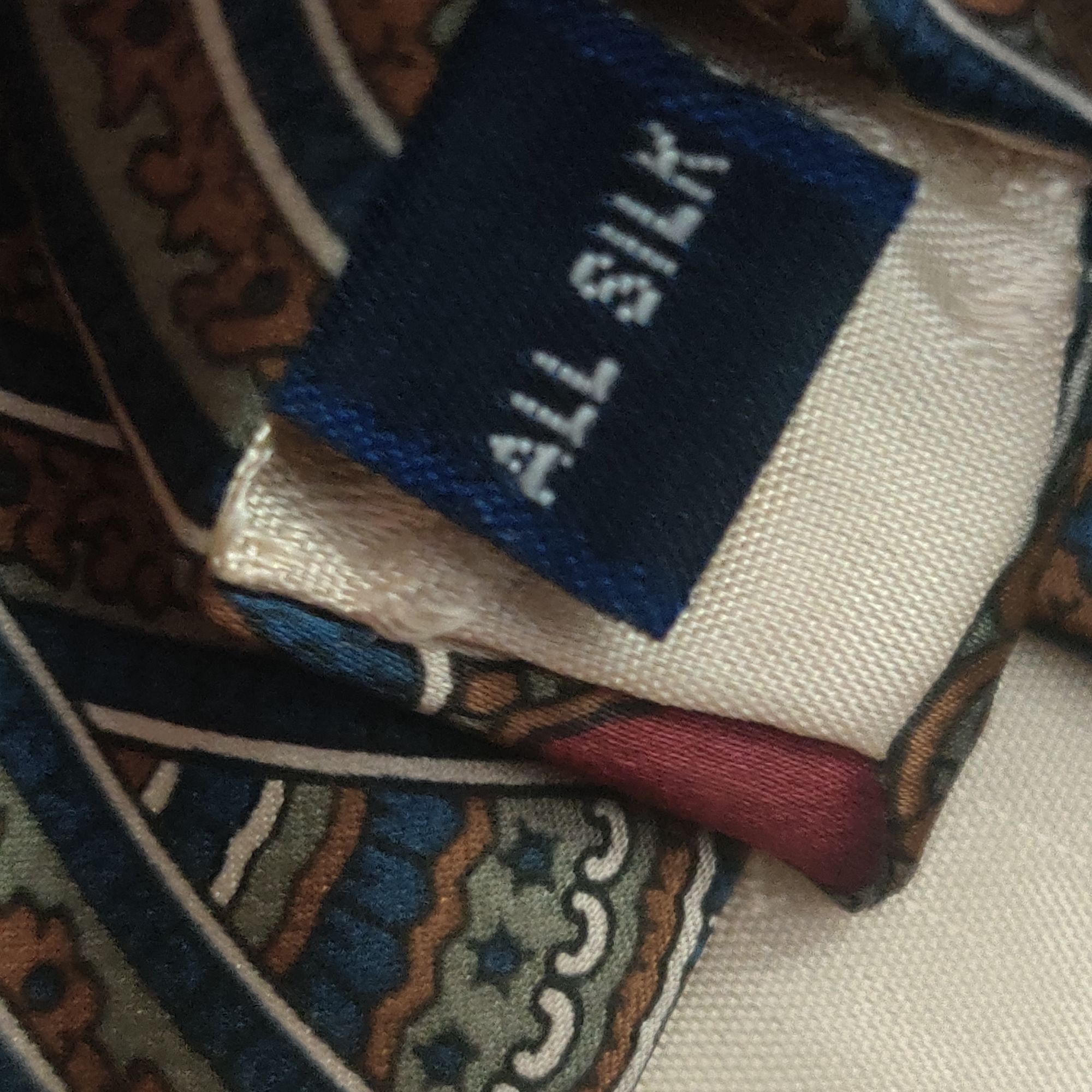 Vintage Stafford Executive All Silk Paisley Tie Red Blue Gold USA Ma Size ONE SIZE - 6 Thumbnail