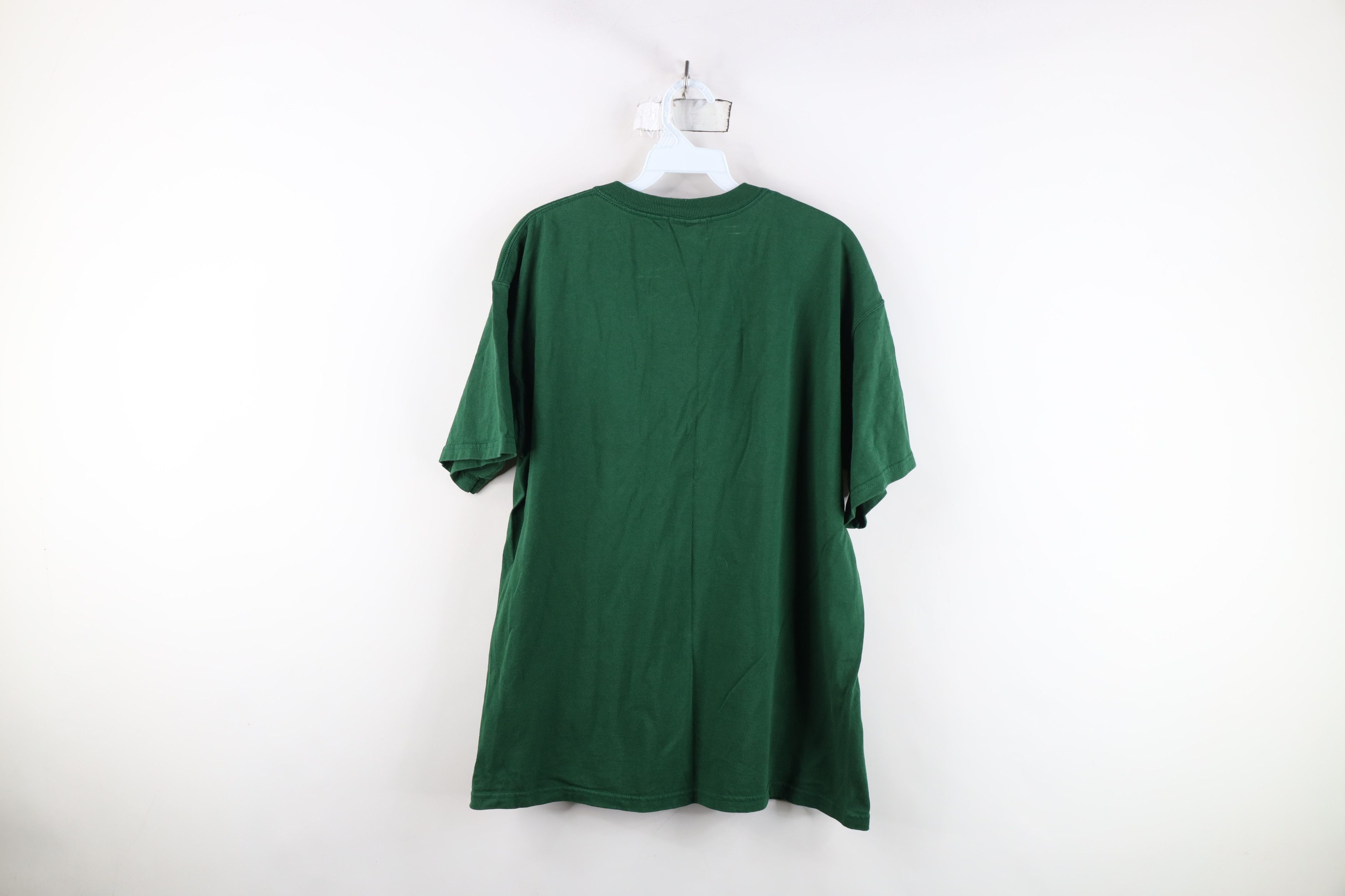 Vintage Vintage 90s Bike Faded Blank Pocket T-Shirt Green Cotton USA Size US M / EU 48-50 / 2 - 11 Thumbnail