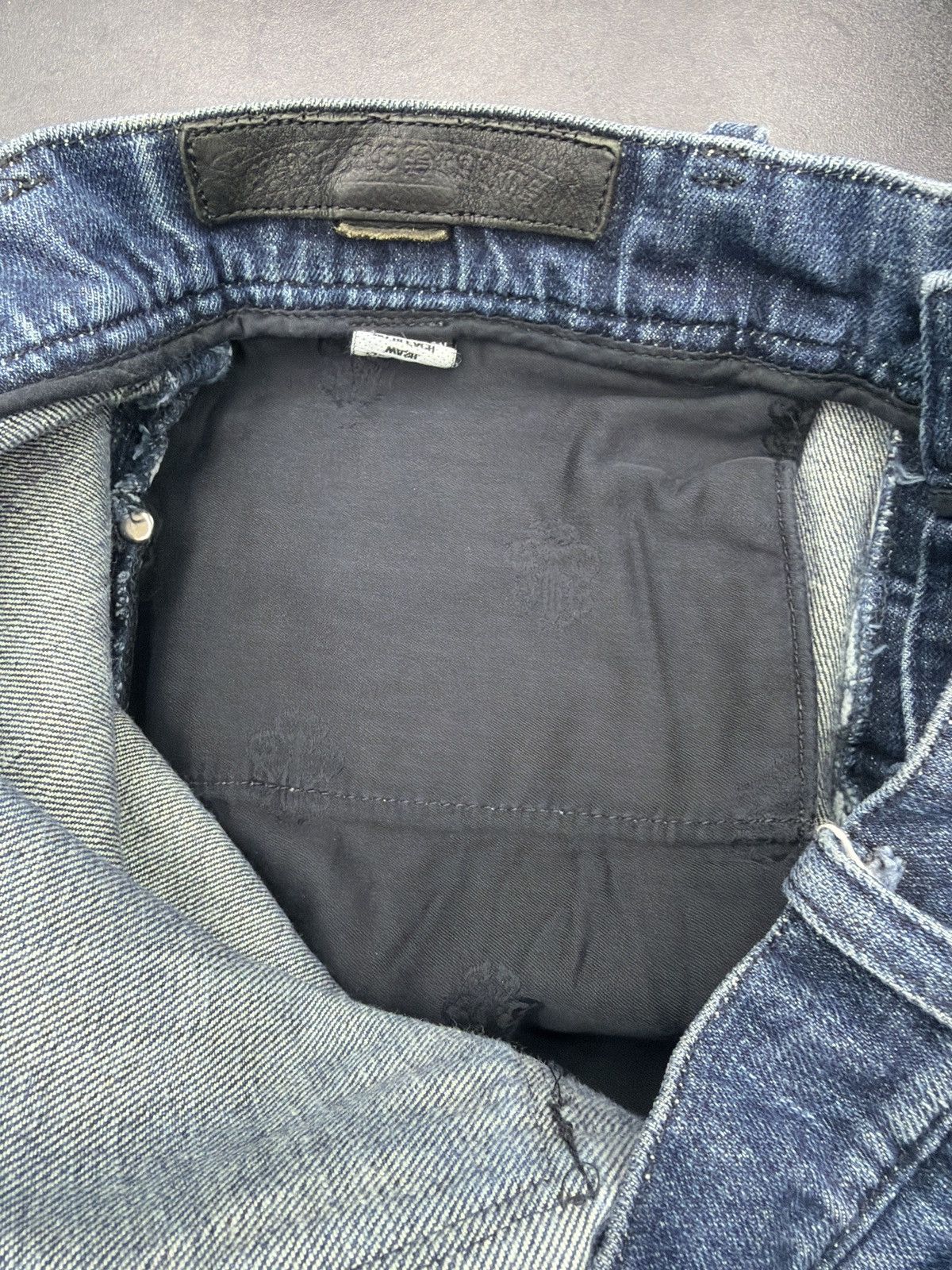 Chrome Hearts Chrome Hearts Patch Jeans Crosses Leather Blue Jean Size US 32 / EU 48 - 16 Thumbnail