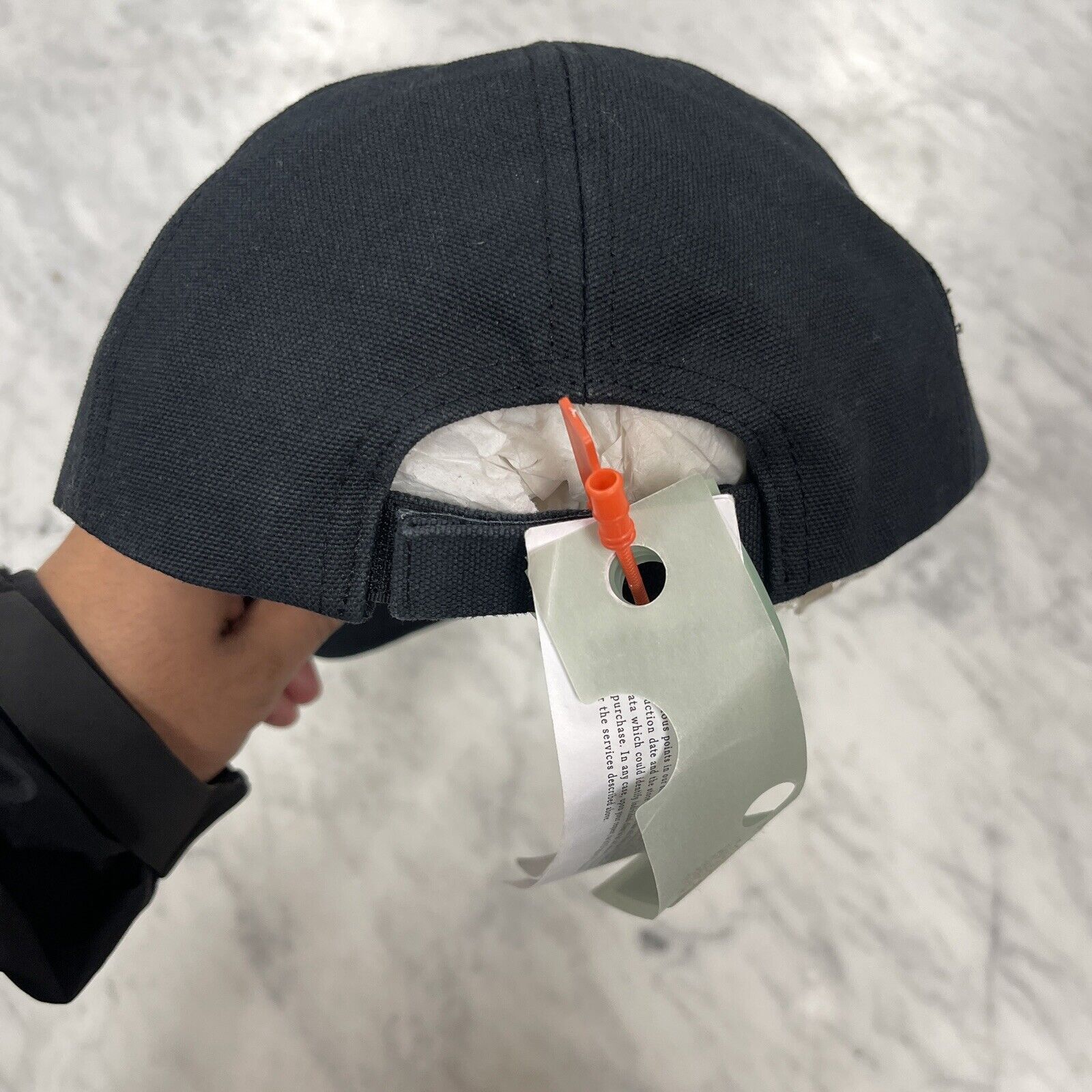Off-White Off White Woman Logo Cap Strapback Hat Black White \ H1 Size ONE SIZE - 4 Thumbnail