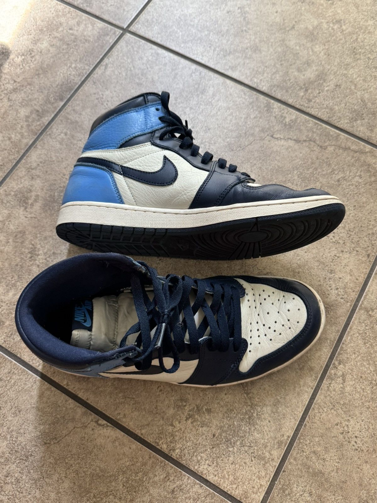 Nike Nike Retro High Jordan 1 Obsidian Size US 10.5 / EU 43-44 - 8 Thumbnail