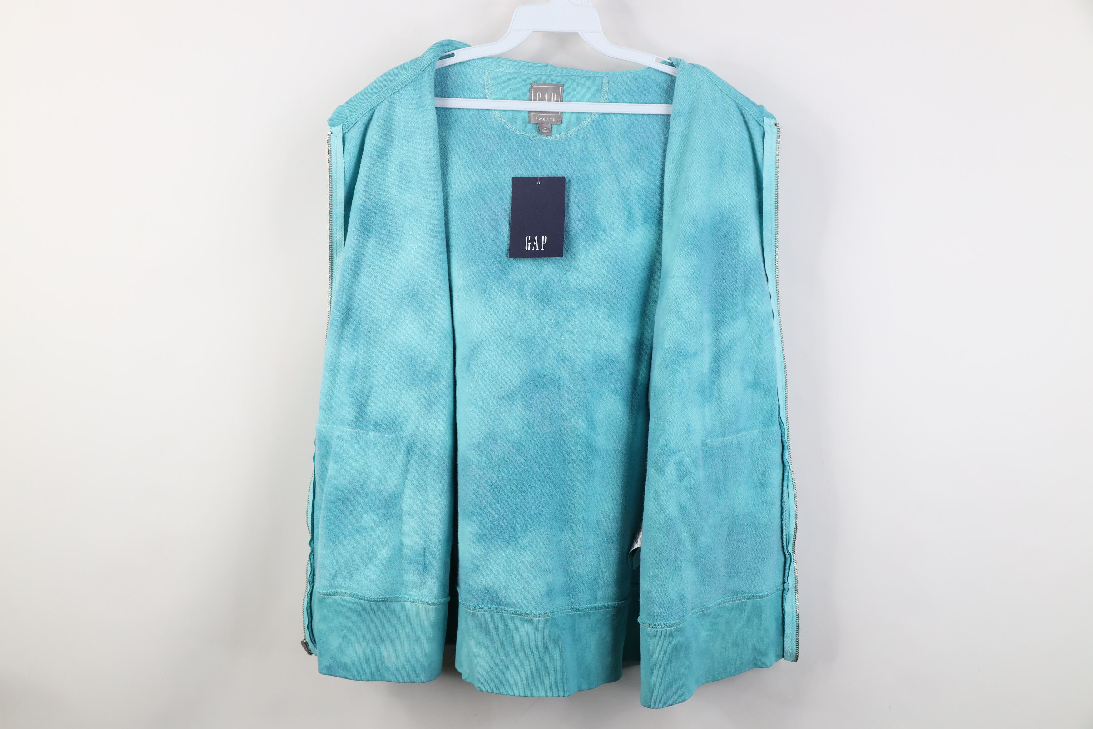 Gap Deadstock Y2K Gap Dye Acid Wash Full Zip Hoodie Sweatshirt Size US L / EU 52-54 / 3 - 9 Thumbnail