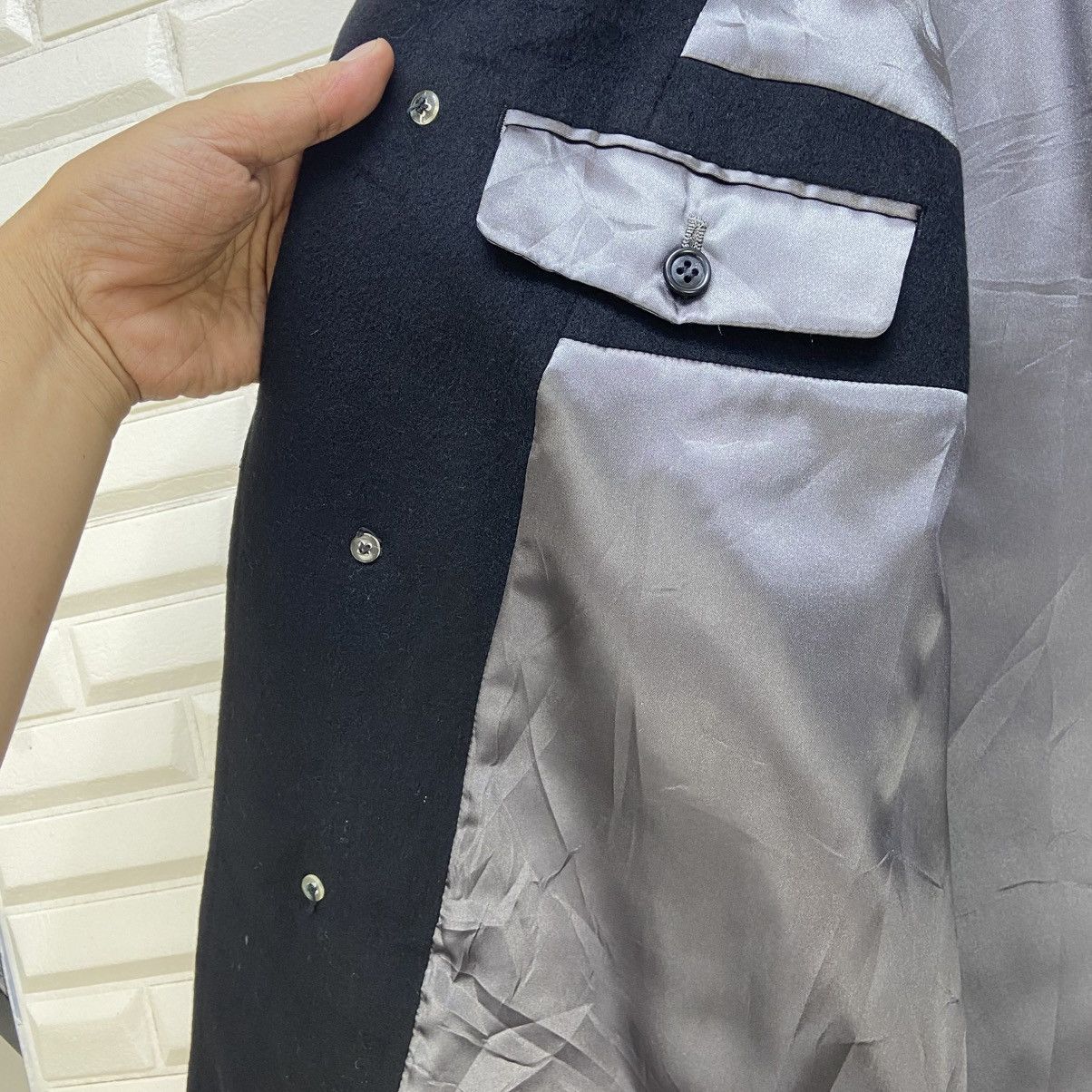 Japanese Brand Vintage Japanese Men’s Circle 100% Pure Cashmere Overcoat Size US M / EU 48-50 / 2 - 10 Thumbnail