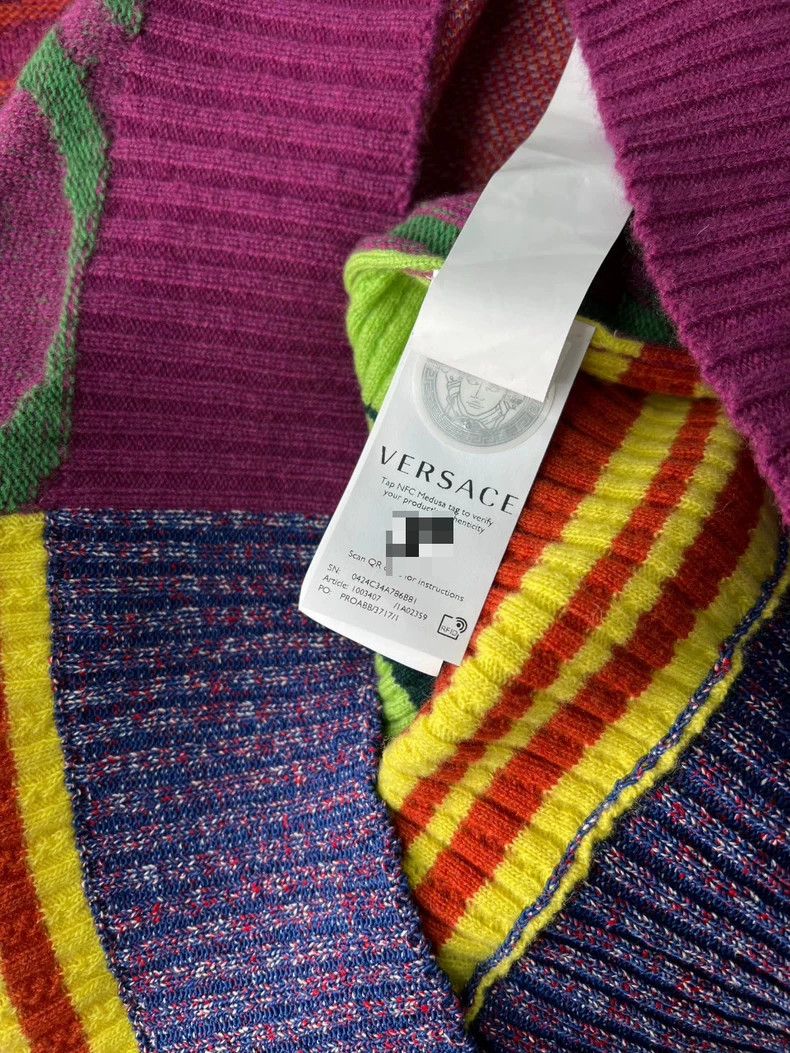 Versace Versace Colorful Medusa avatar sweater Size US L / EU 52-54 / 3 - 5 Thumbnail