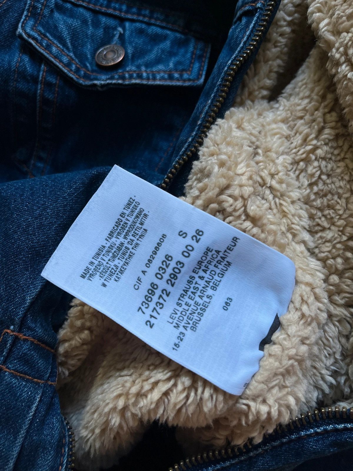 Levi's Levi's 73696 03 Sherpa Boxy Jeans Denim Jacket 2003 Rare Size S / US 4 / IT 40 - 11 Thumbnail