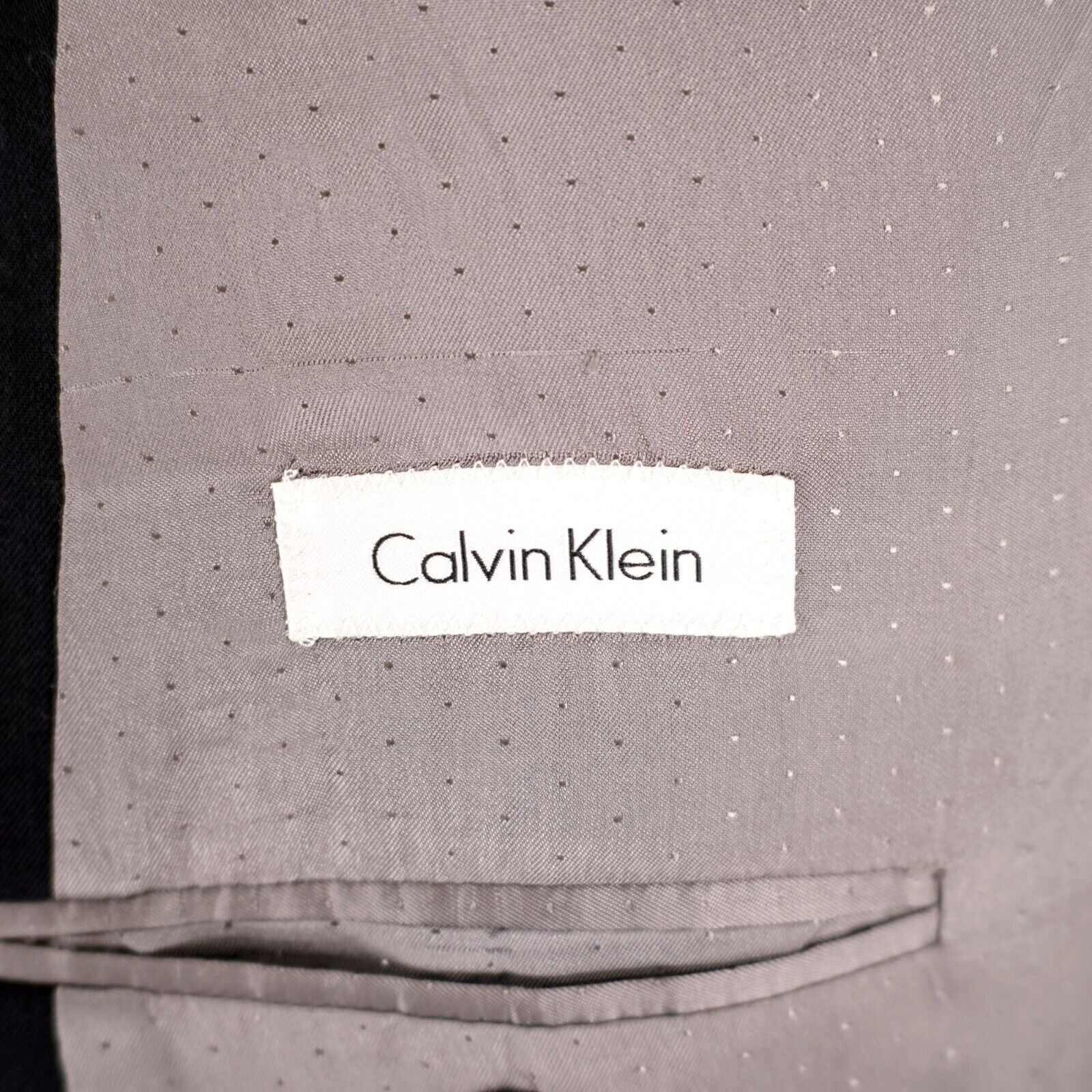 Calvin Klein Calvin Klein Wool Black 3 Button Blazer 42R Macy's Twill Wea Size 42R - 8 Thumbnail