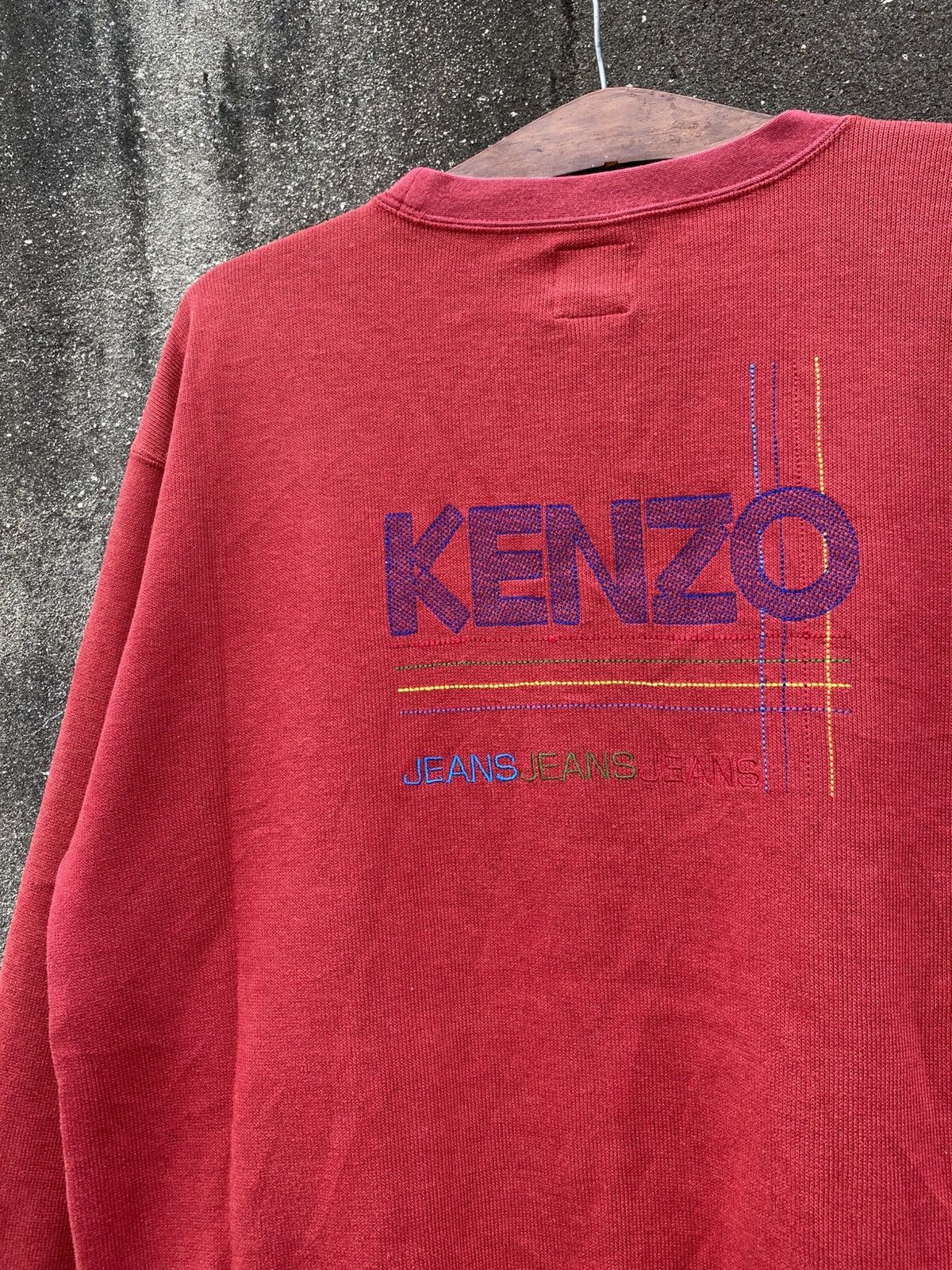 Kenzo Vintage Kenzo Jeans Embroidered Logo Sweatshirt Size US M / EU 48-50 / 2 - 3 Thumbnail