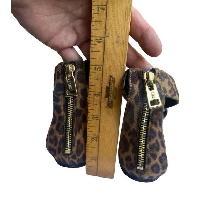 Good American Good American leopard ankle strap sandal with gold chain NEW Size US 5.5 / IT 35.5 - 9 Thumbnail