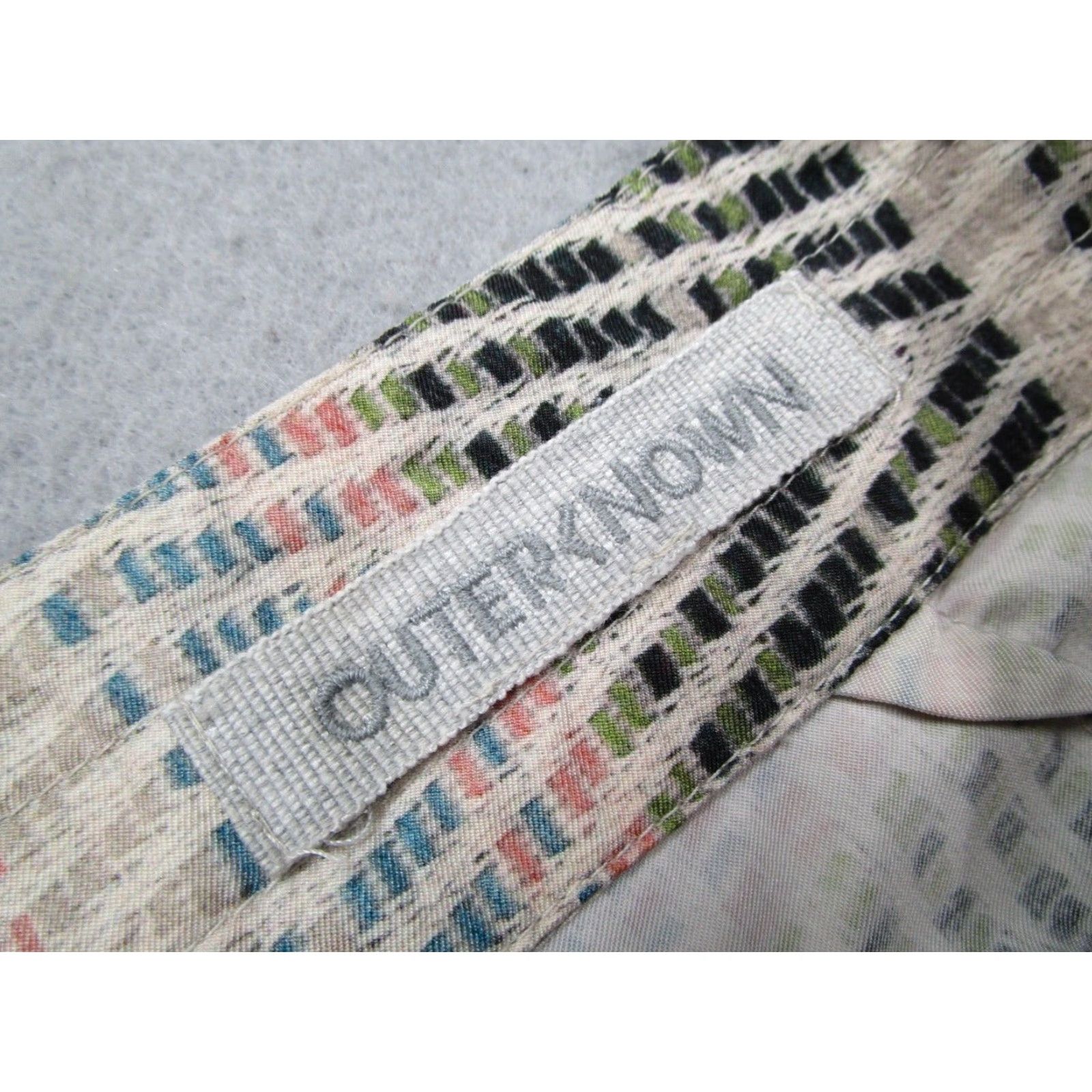 Outerknown Outerknown Shorts Mens 31 Beige Abstract 7" Trunks Beach Surf Zip Fly Board Shorts Size US 31 - 2 Thumbnail
