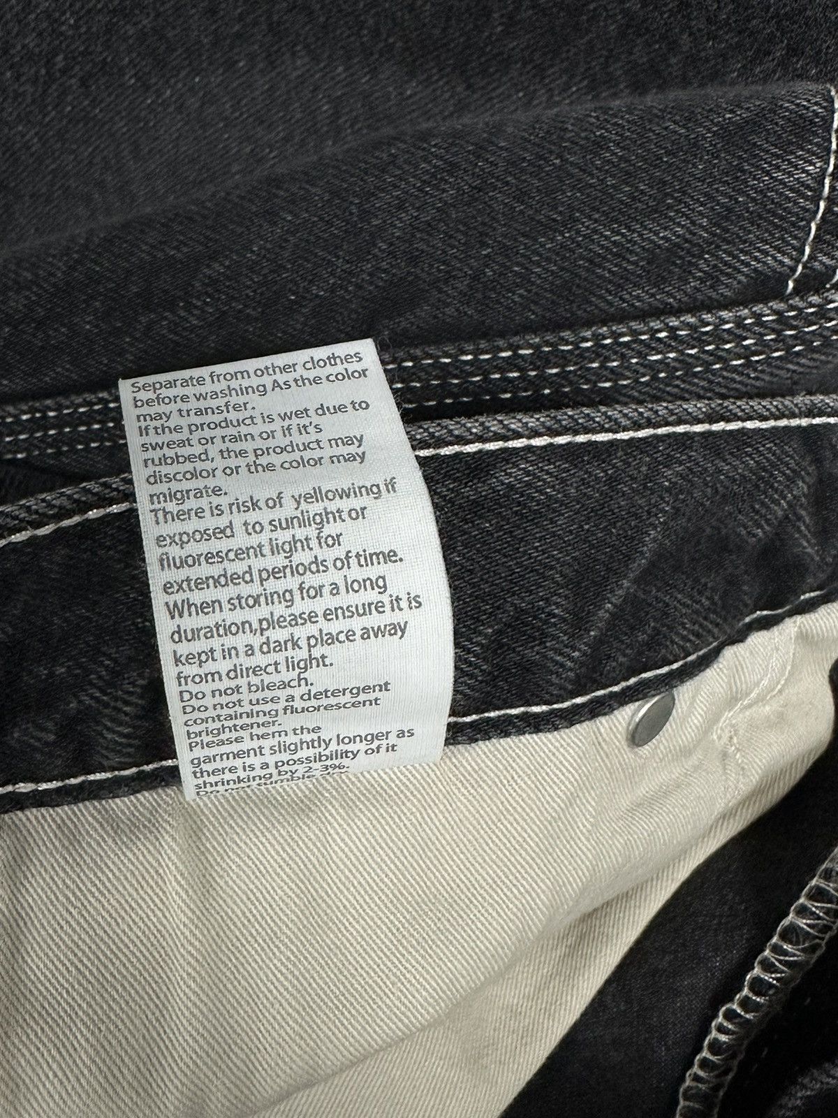 Orslow orSlow Black Denim Painter Shorts (Black Denim Stone) Size US 36 / EU 52 - 7 Thumbnail