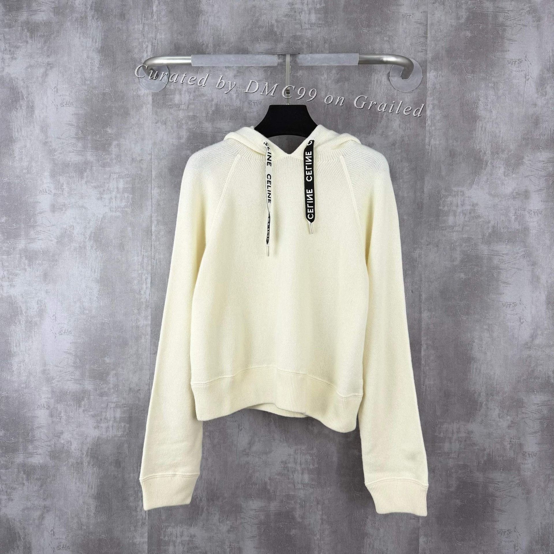 Celine Celine Logo Wool Cashmere Blend Hoodie Size XS / US 0-2 / IT 36-38 - 1 Thumbnail