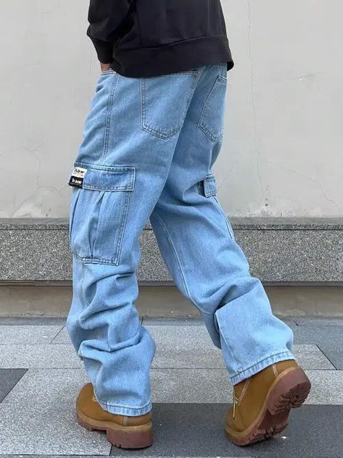 Jean Asamiya x Nanae Cargo Jeans Denim Loose fit Size US 32 / EU 48 - 5 Thumbnail