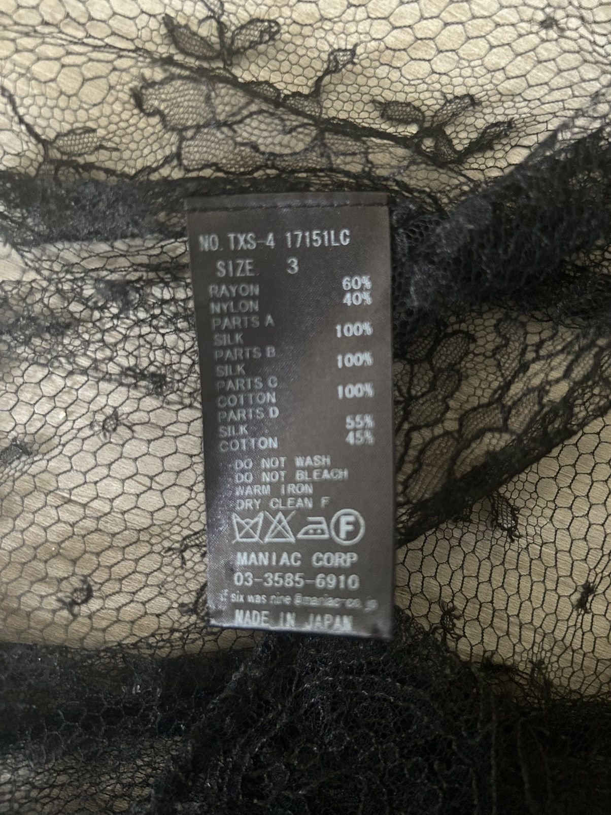 If Six Was Nine IFSIXWASNINE TXS4 LACE SILK BLOUSE Size US S / EU 44-46 / 1 - 4 Thumbnail