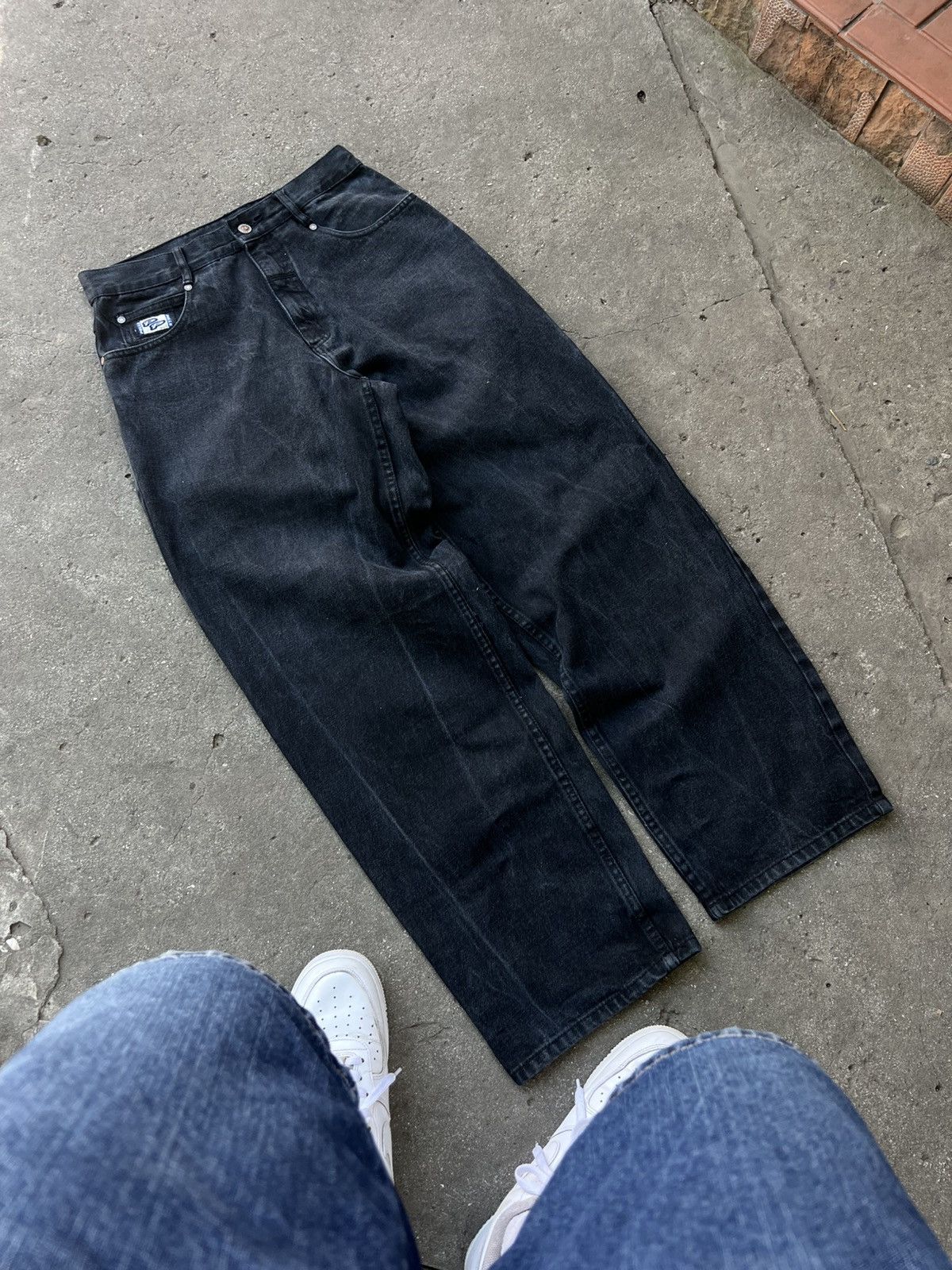 Pelle Pelle VINTAGE PELLE PELLE EMBROIDERED LOGO BAGGY JEANS Y2K HYPE Size US 30 / EU 46 - 3 Thumbnail
