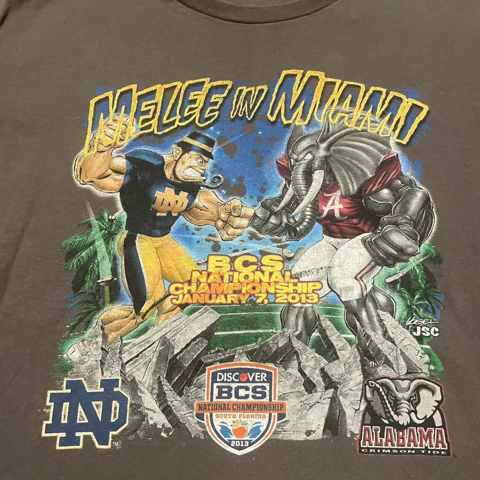 American Retro 2013 notre dame vs alabama Size US XL / EU 56 / 4 - 2 Thumbnail