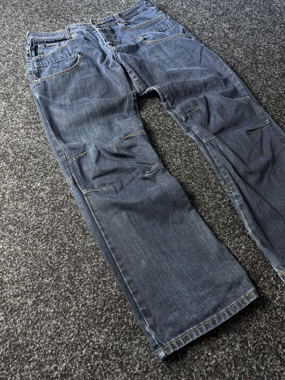 Bench Vintage 90s Retro Baggy Distressed Y2K Denim pants jeans Size US 34 / EU 50 - 2 Thumbnail