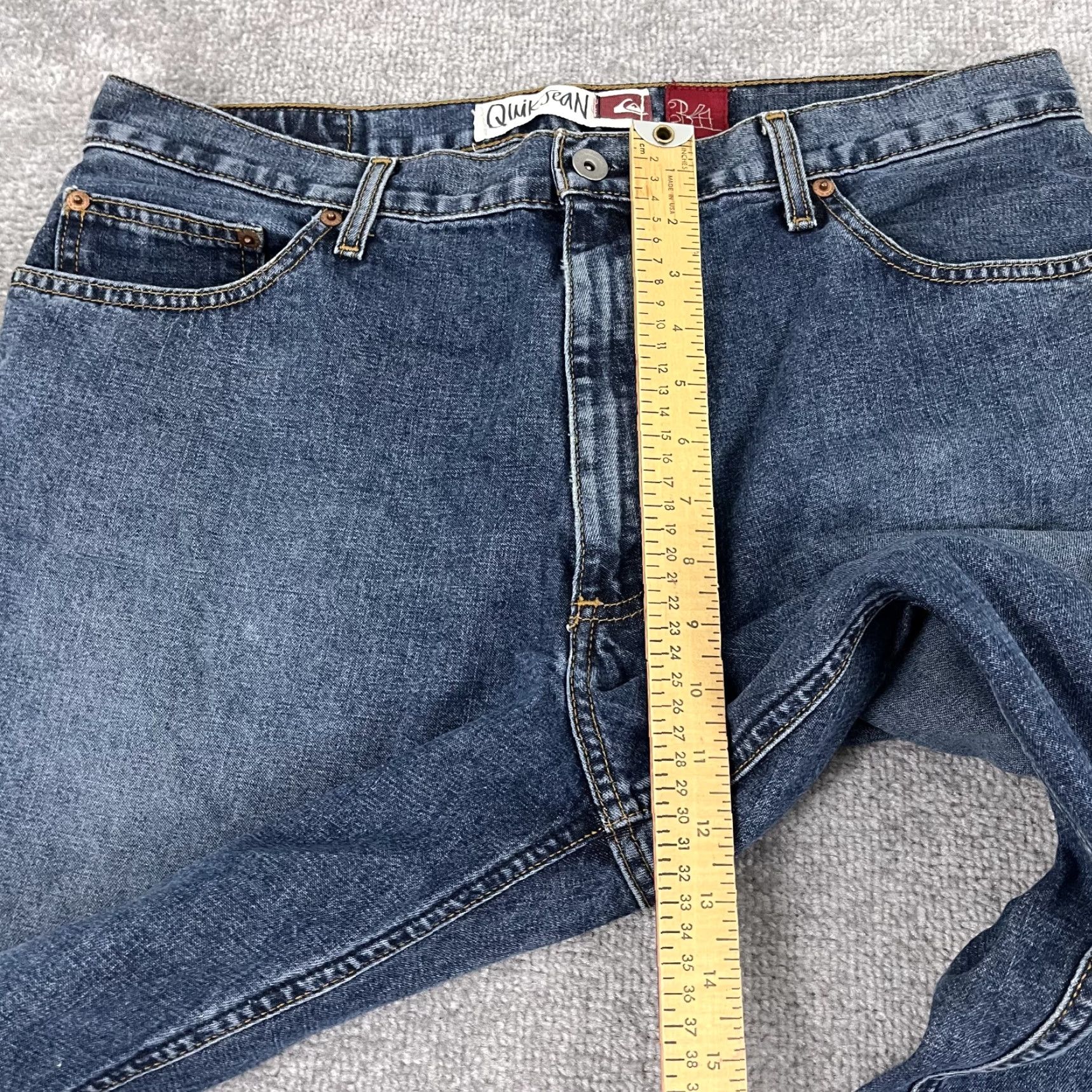Quiksilver VINTAGE Quiksilver Jeans Mens 34x32 Wide Leg Denim Retro Y2K Skater, 90s, Classic, Blue Size US 34 / EU 50 - 7 Thumbnail
