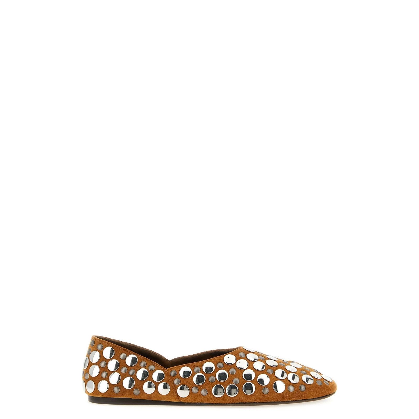 Khaite Brown Suede Jane Ballerina Flats New & Authentic (Wom, Women's (Size 8)