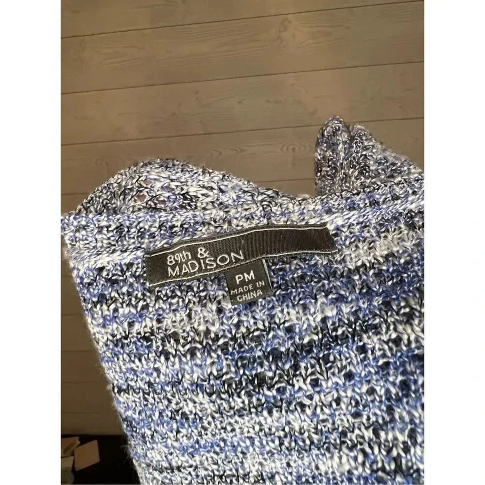 Other 89th & Madison blue marled open cardigan Size Petite Medium Size M / US 6-8 / IT 42-44 - 6 Thumbnail