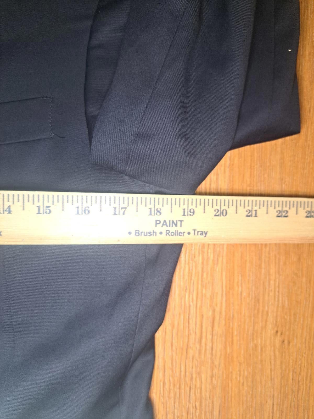 Hart Schaffner Marx Hart Schaffner Marx Blazer Mens 38R Navy Bronze Buttons Wool Size 38R - 10 Thumbnail
