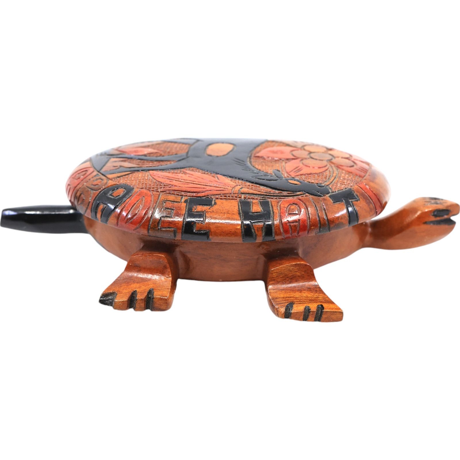 Other Labadee Haiti Wood Carved Turtle Jewelry Box Size ONE SIZE - 1 Thumbnail