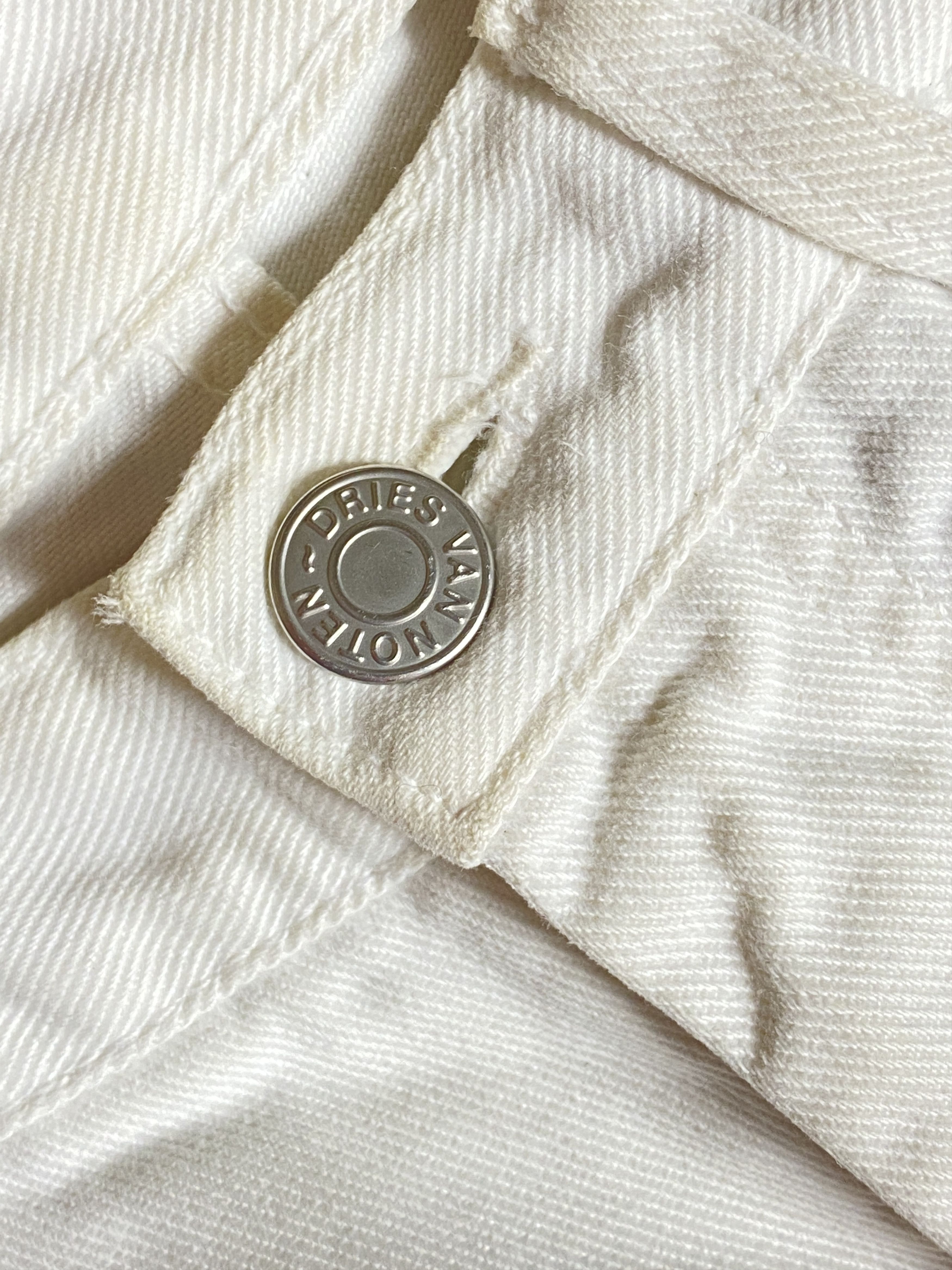 Dries Van Noten DRIES VAN NOTEN Classic White Jeans/Denim Size 26" / US 2 / IT 38 - 4 Thumbnail
