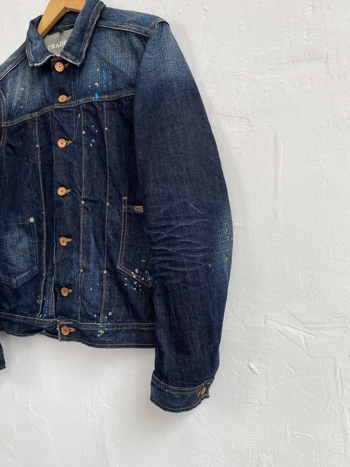 Diesel × Vintage 2010 Diesel Juzicon Giacca Washed Denim Jacket Size US S / EU 44-46 / 1 - 10 Thumbnail