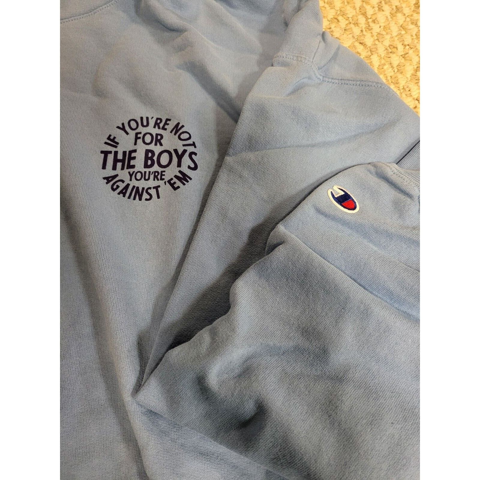 Champion Barstool Hoodie If Your Not For The Boys Ur Against Em. Size US XL / EU 56 / 4 - 4 Thumbnail