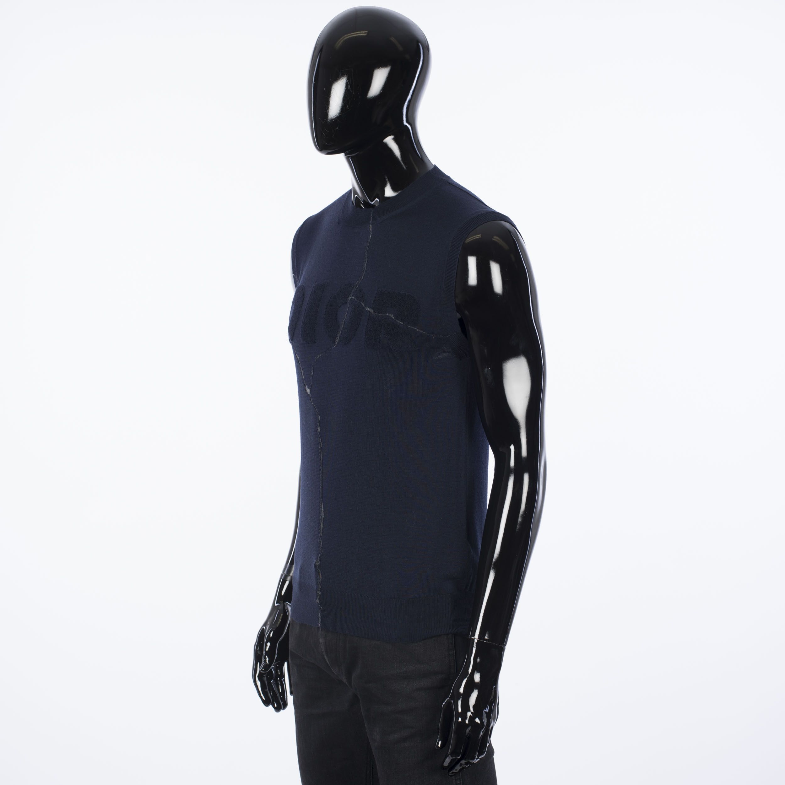 Dior Navy Blue Wool & Silk Sweater With DIOR AND DANIEL ARSHAM Size US L / EU 52-54 / 3 - 2 Thumbnail