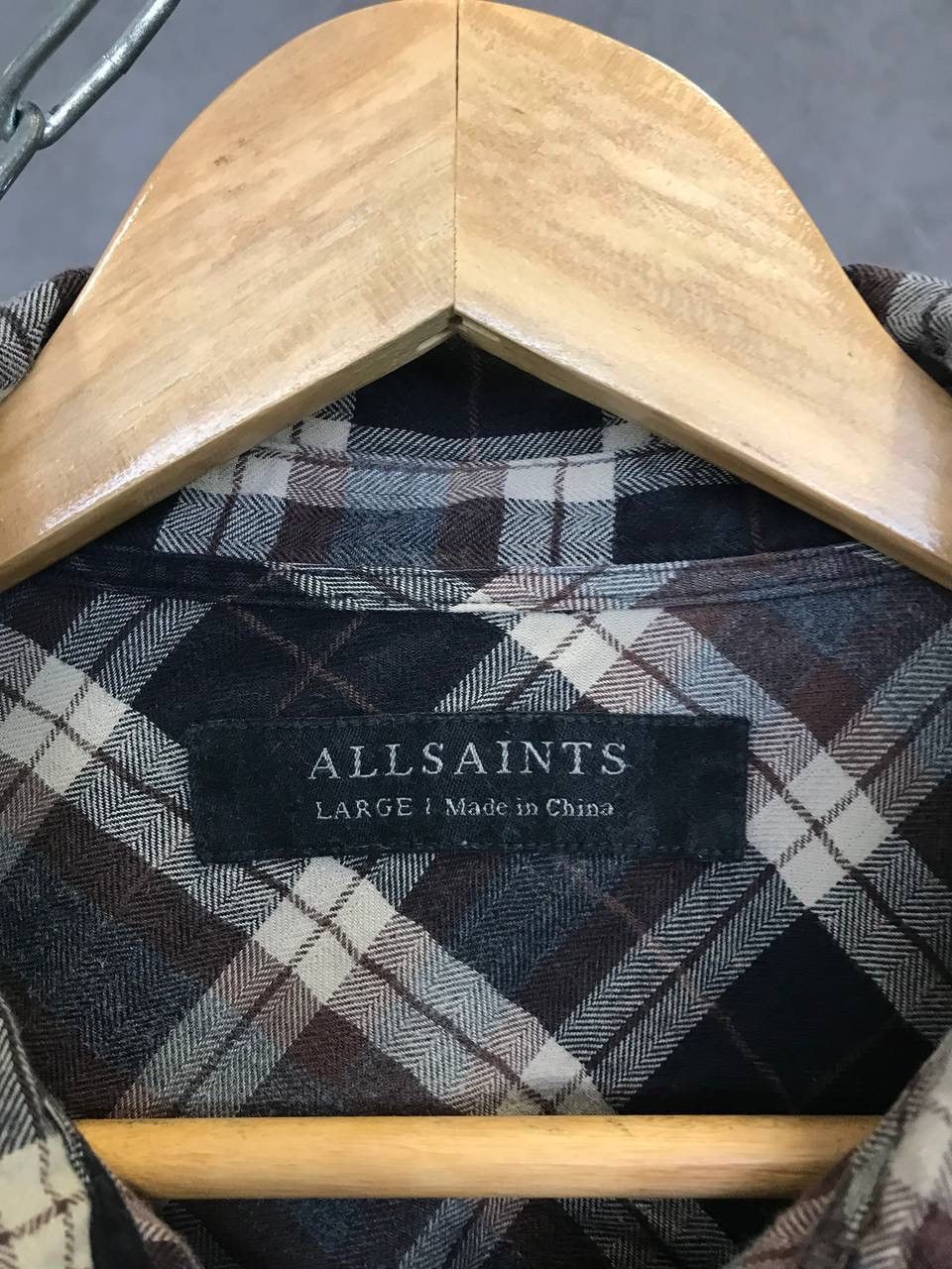 Allsaints Allsaints designer flannel shirt Size US L / EU 52-54 / 3 - 4 Thumbnail