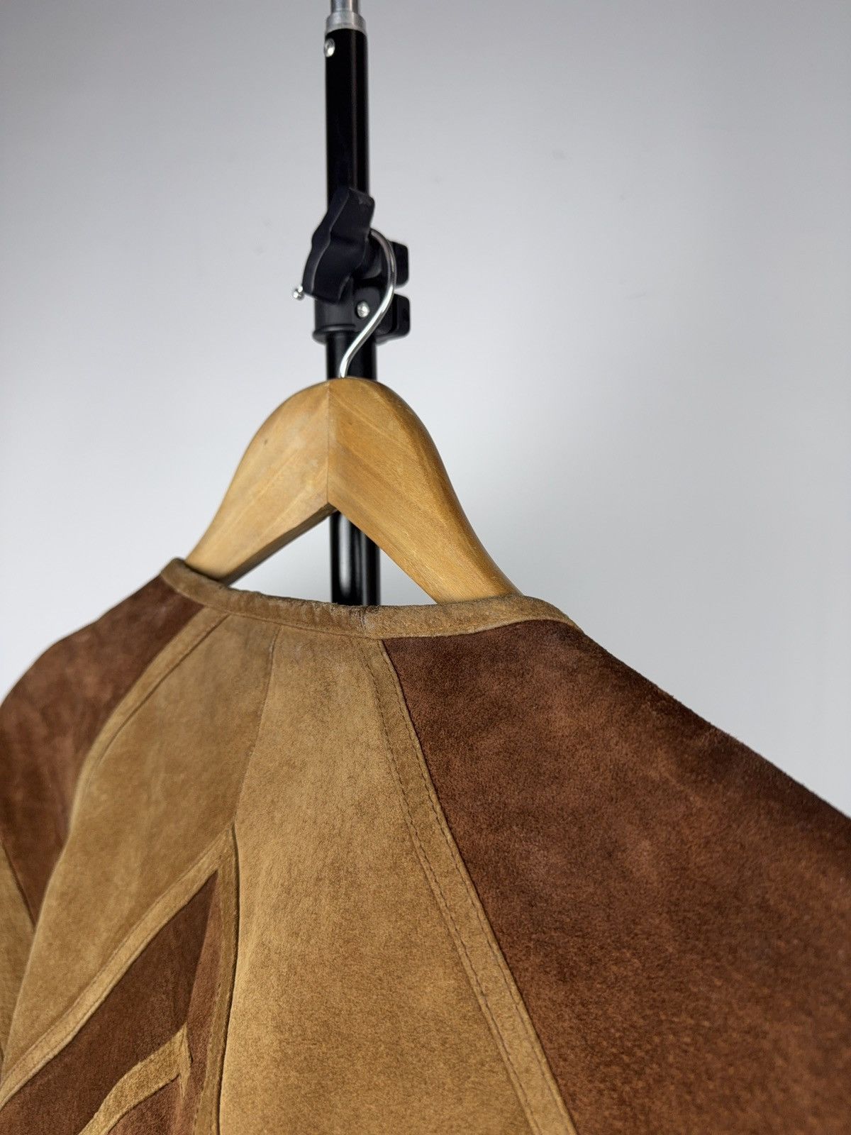 Genuine Leather Vintage Western Cowgirl Patchwork Suede Leather Jacket Boho Size L / US 10 / IT 46 - 17 Thumbnail
