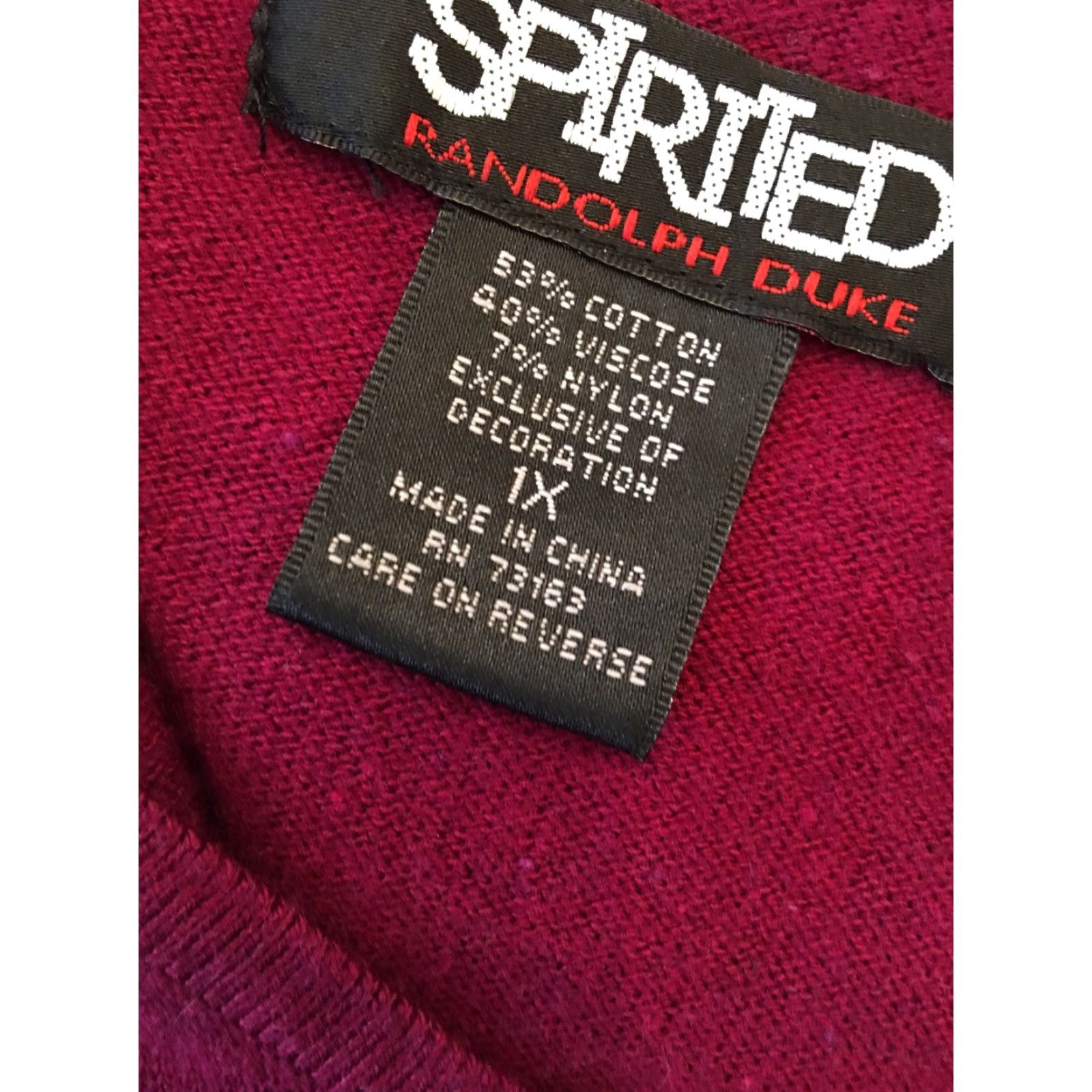 Vintage VINTAGE Randolph Duke Sleeveless Tank Shell Women's 1X Fuschia Embellished Cotton Blend 53% cotton 40% viscose 7% nylon Tank Women 1X Pink Sh Size XL / US 12-14 / IT 48-50 - 6 Thumbnail