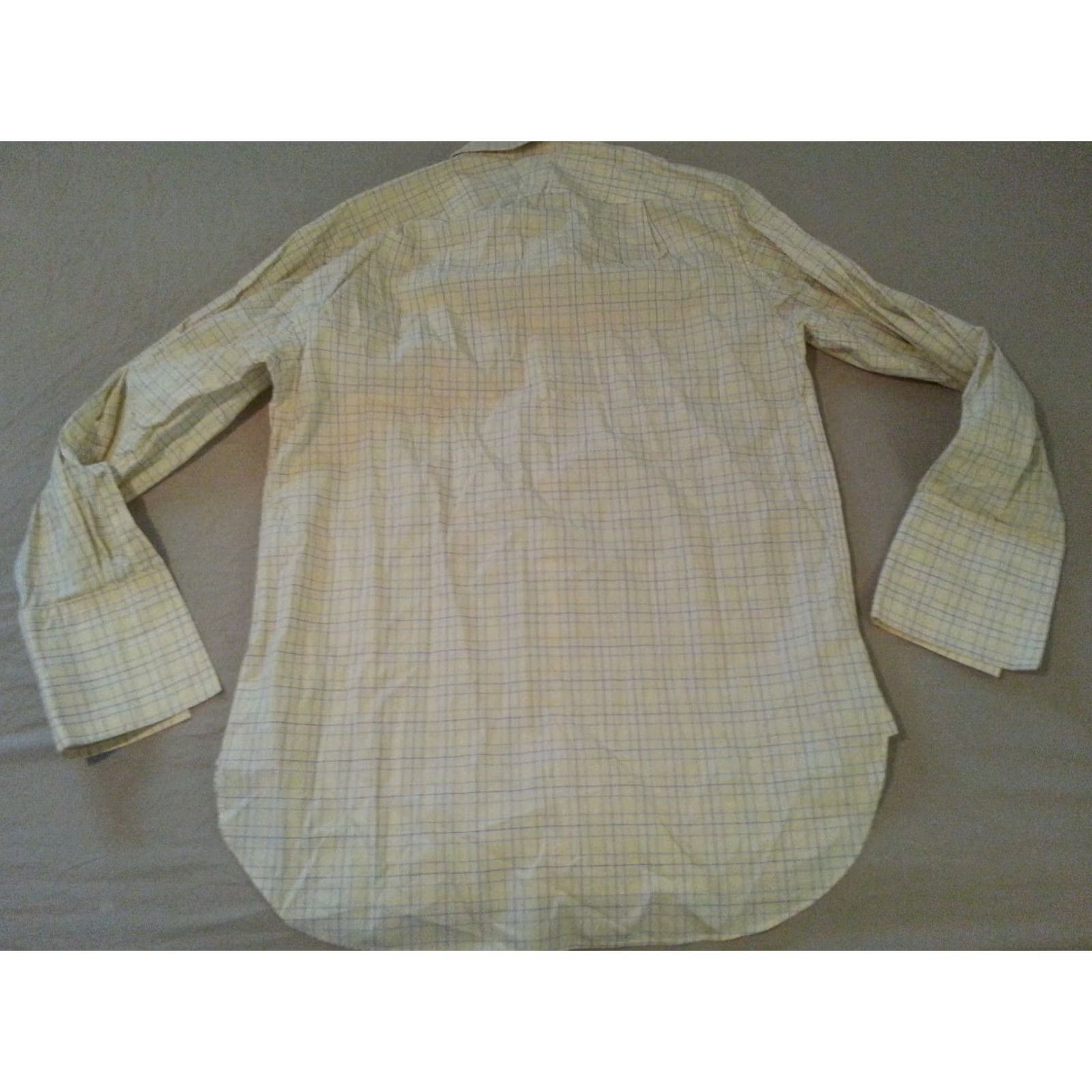 Charles Tyrwhitt Charles Tyrwhitt Shirt Mens 16 Yellow Dress Button Cotton Size 42R - 2 Thumbnail
