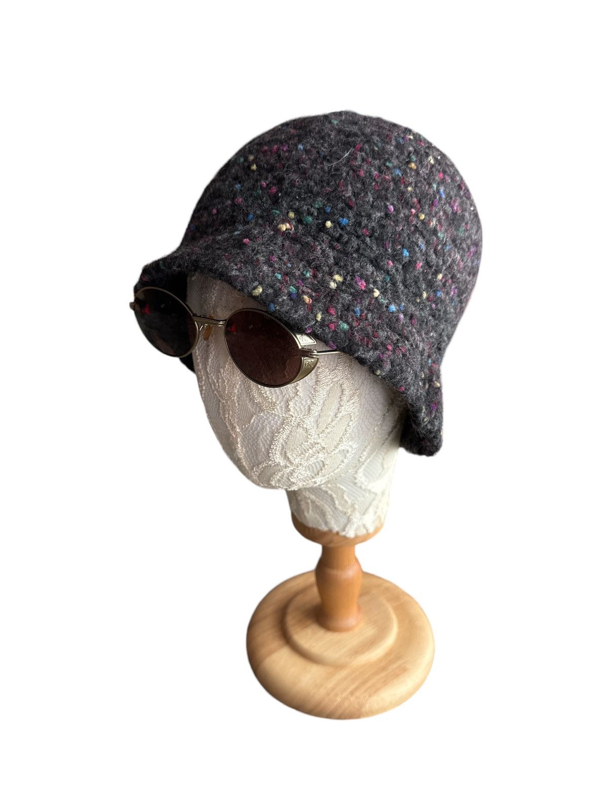 Handmade HANDWOVEN KNITTED WOOL BEANIE MADE IN USA Size ONE SIZE - 2 Thumbnail