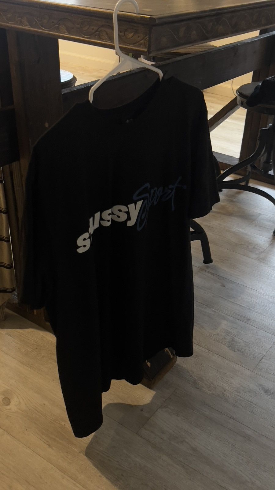 Other × Stussy Stussy sport black t shirt with white and blue letters Size US L / EU 52-54 / 3 - 5 Thumbnail