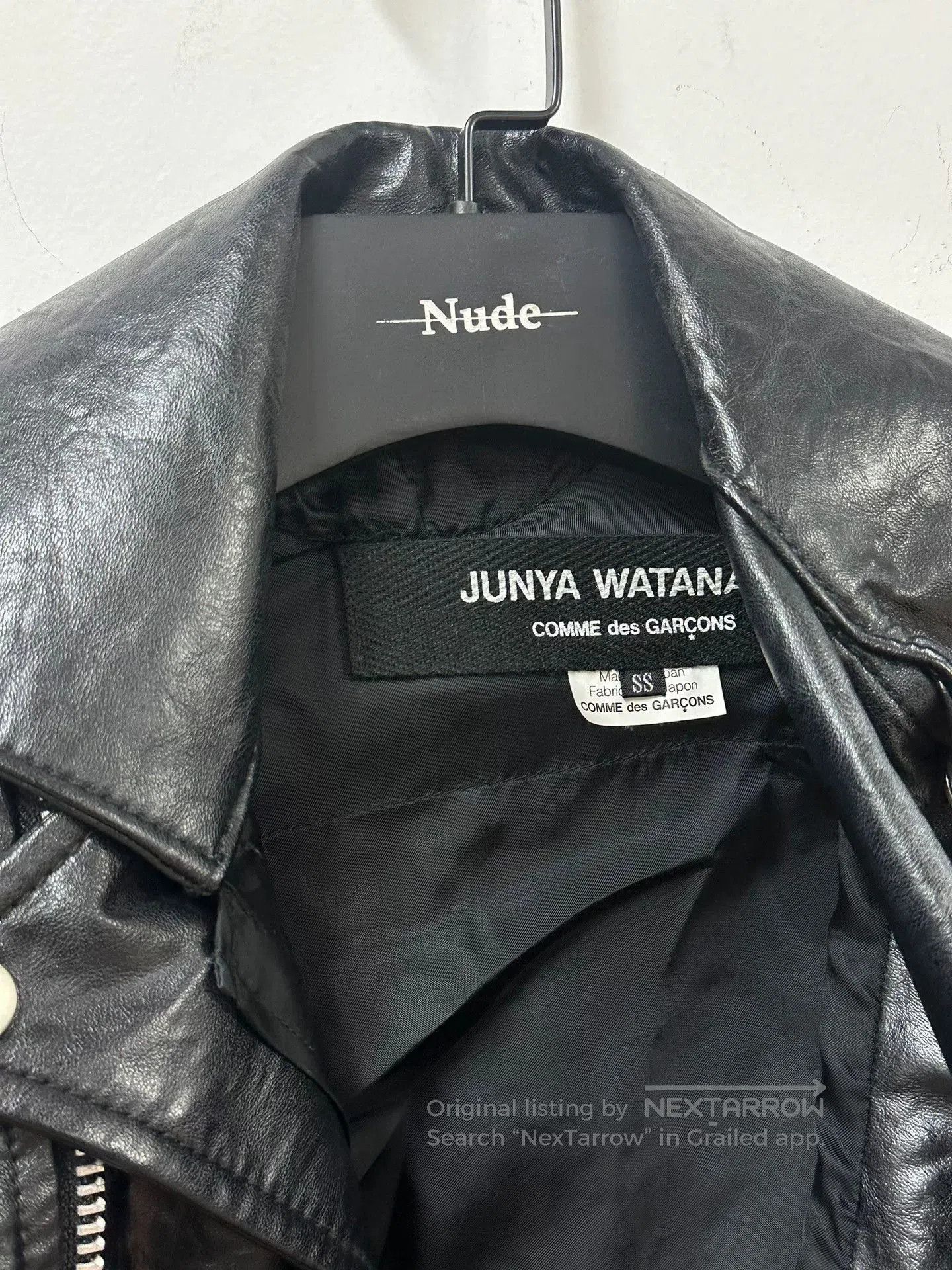 Junya Watanabe Junya Watanabe Deconstructed Black Leather Jacket. Size XS / US 0-2 / IT 36-38 - 6 Thumbnail