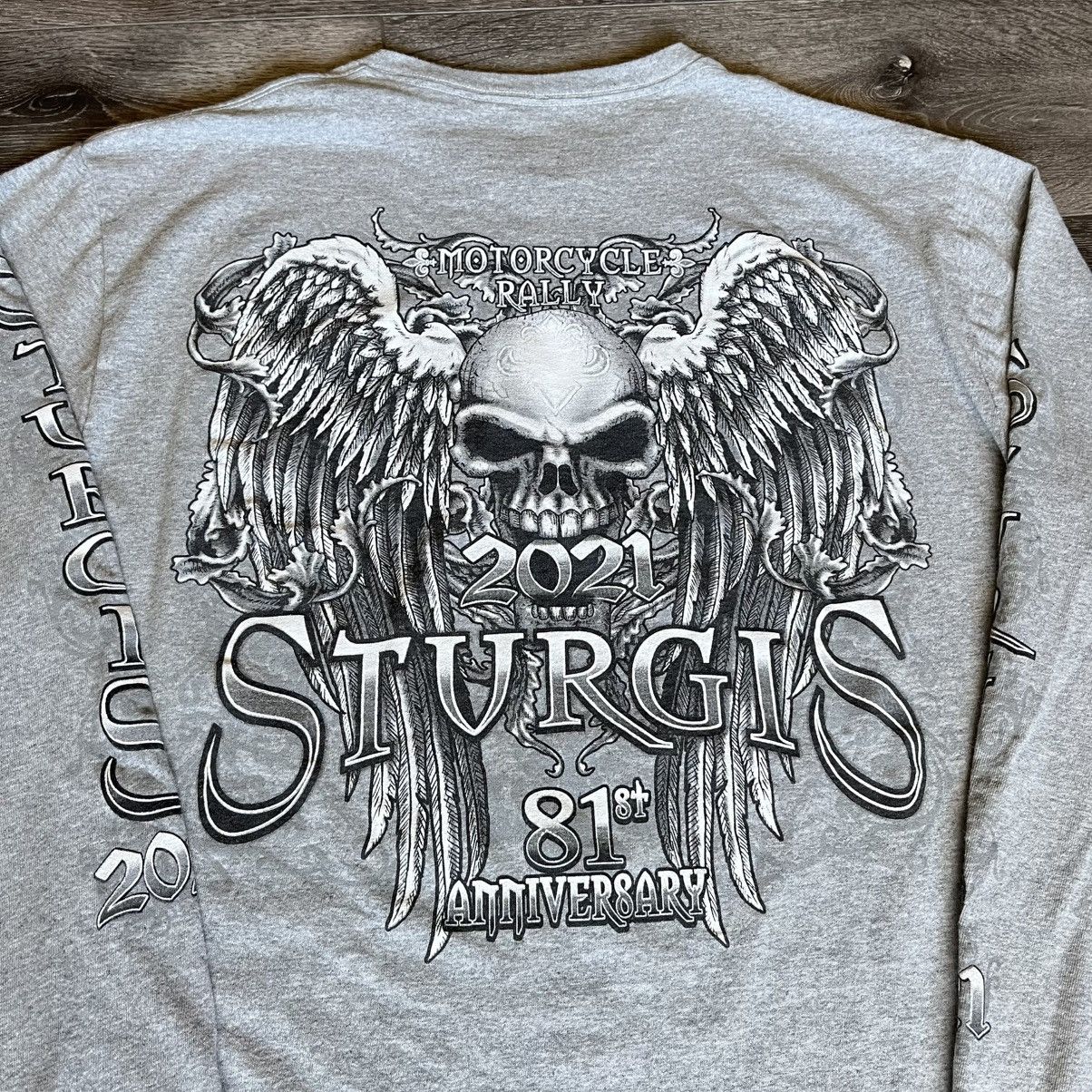 Affliction Vtg Sturgis Motorcycle Rally Affliction Skull Longsleeve Tee Size US XL / EU 56 / 4 - 6 Thumbnail