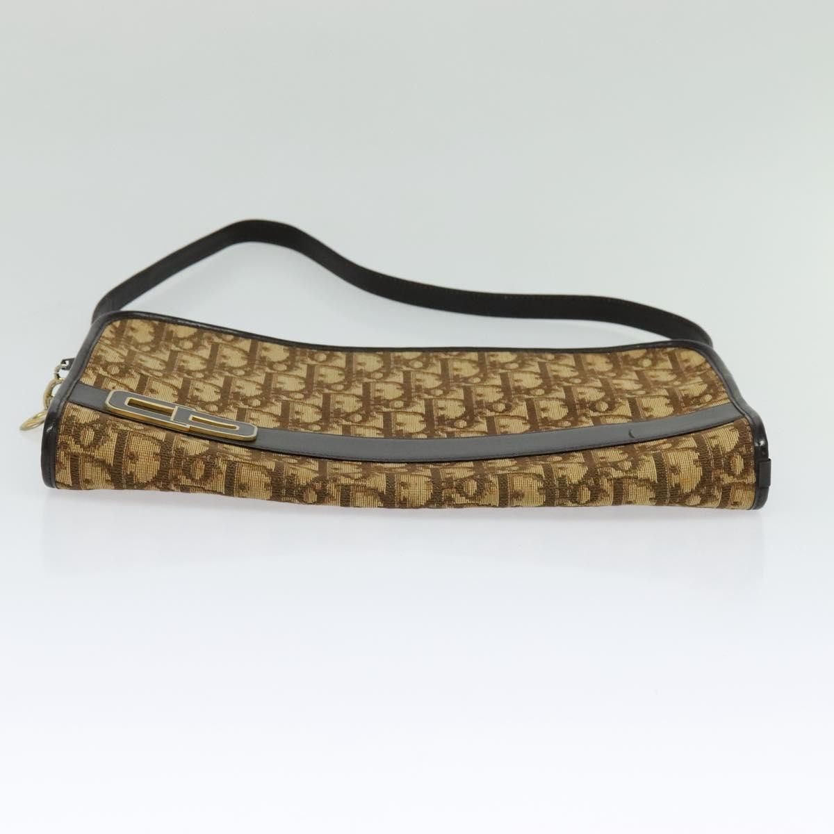 Dior DIOR Trotter Canvas Shoulder Bag Brown Gold Size ONE SIZE - 9 Thumbnail