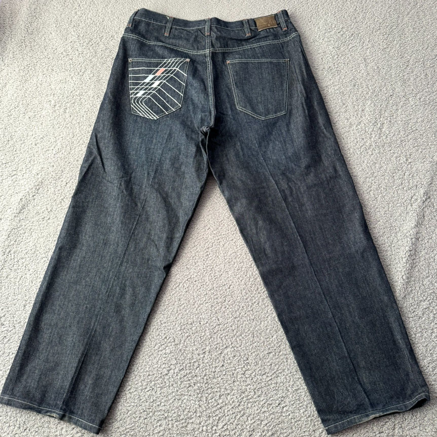 Sean John VINTAGE Sean John Jeans Mens 42 Tall Black Baggy Denim Pants Grunge Hip Hop 90s Size US 41 - 3 Thumbnail
