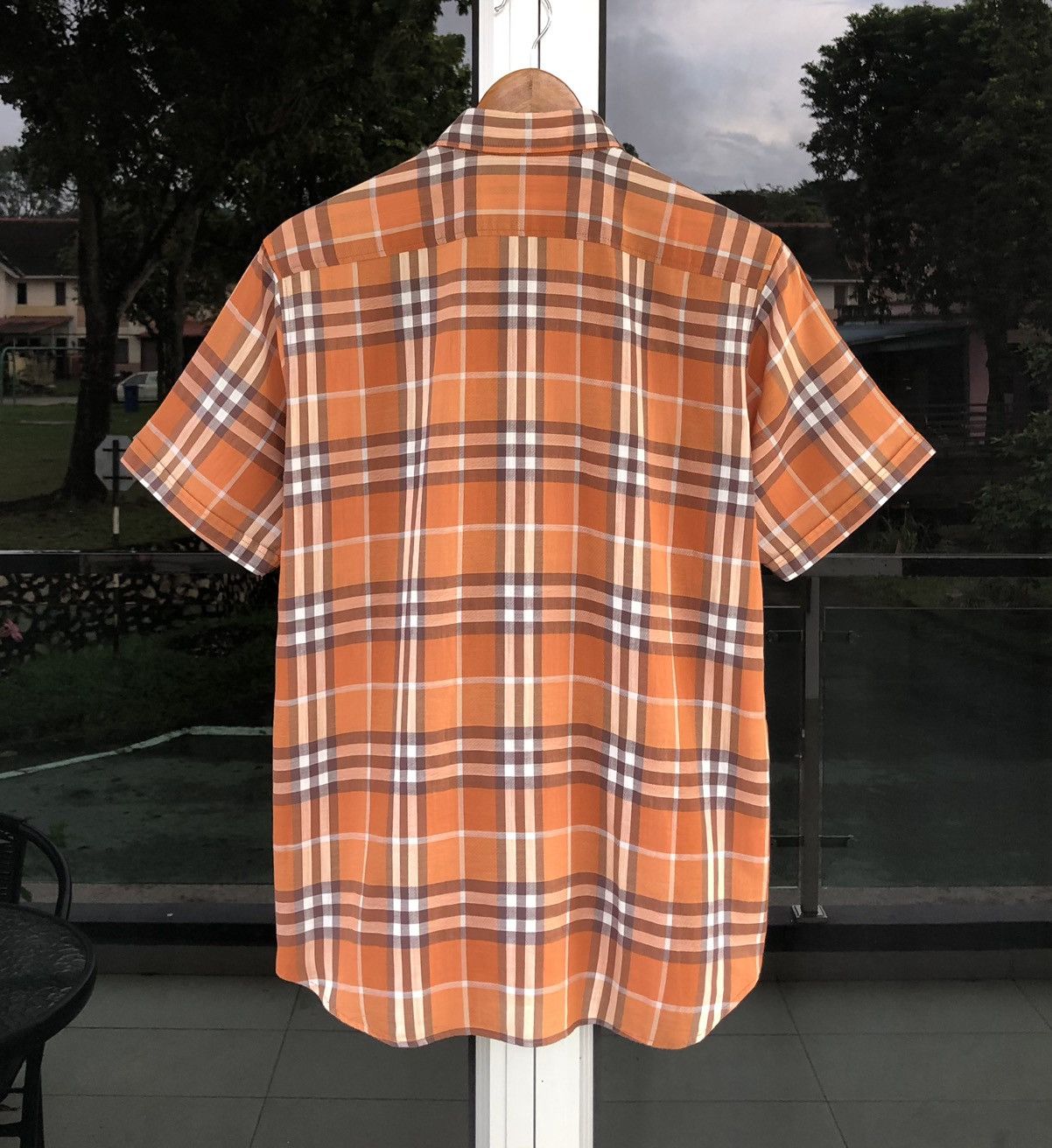 Burberry Burberry London Cotton Checked Nova Check Short Sleeve Size US M / EU 48-50 / 2 - 2 Thumbnail